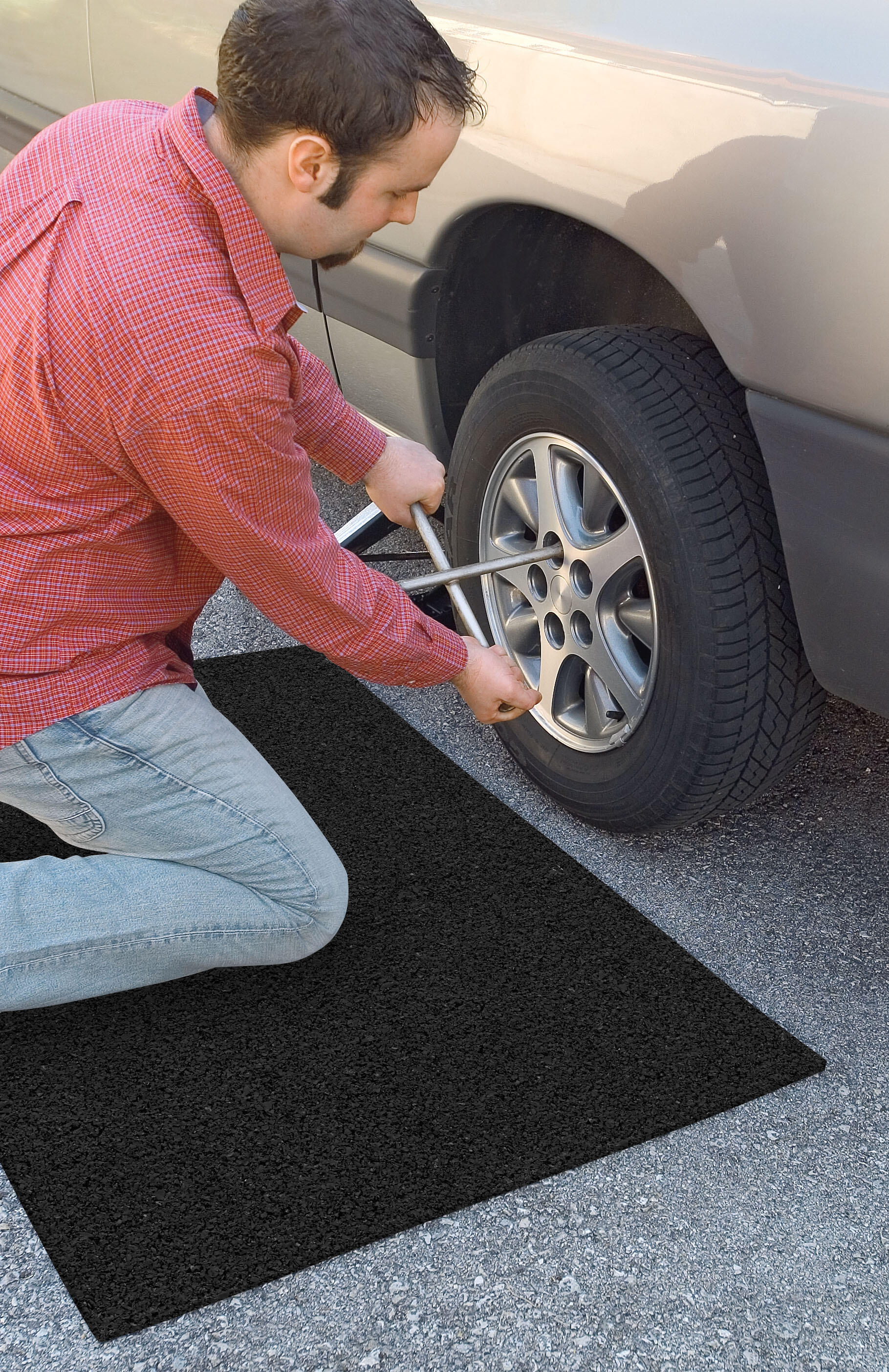 Dalle anti-vibration NPS noir, Ep.8 x l.600 x L.600 mm - 3