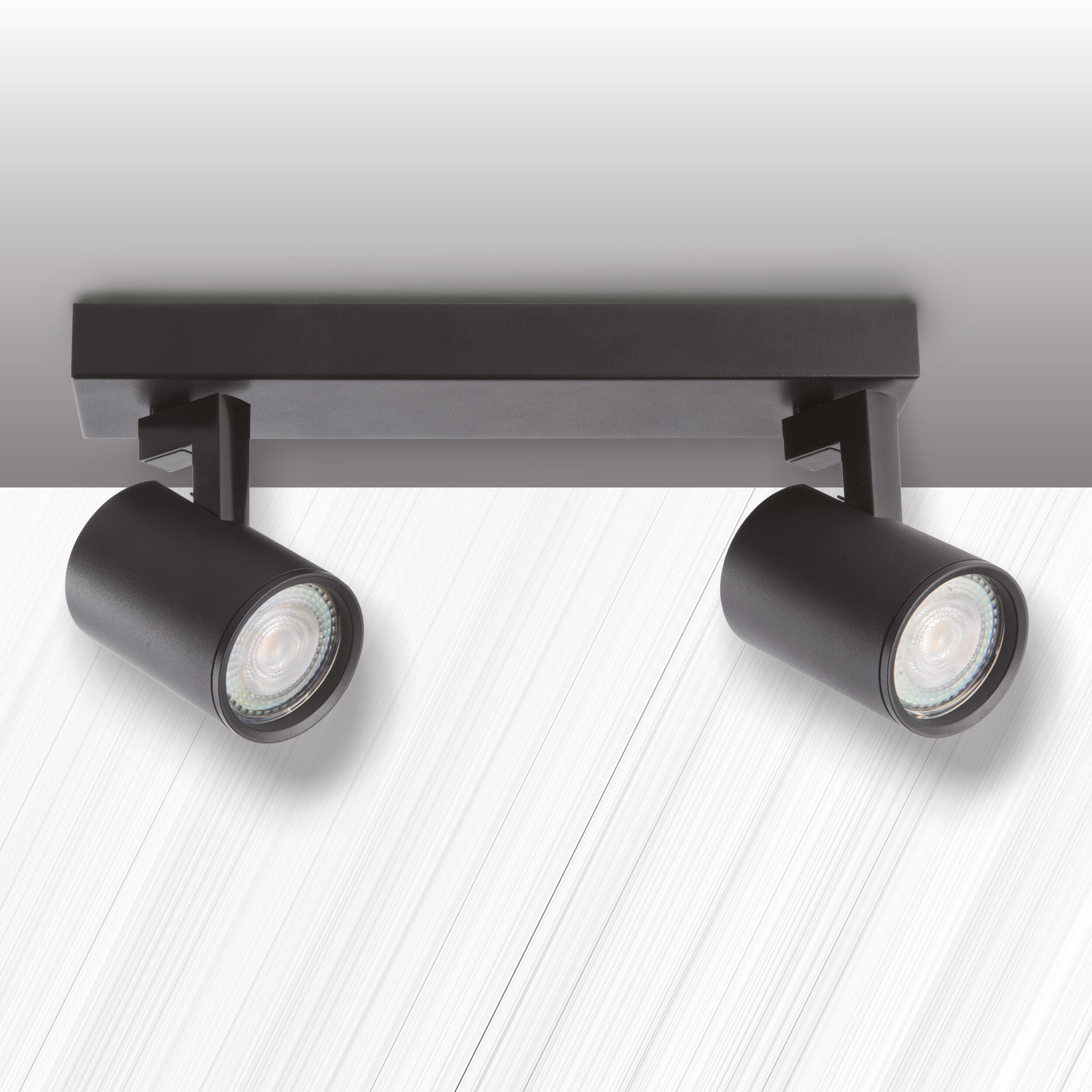 Listwa reflektorowa Lynx czarna 2 x GU10 Goldlux - 4