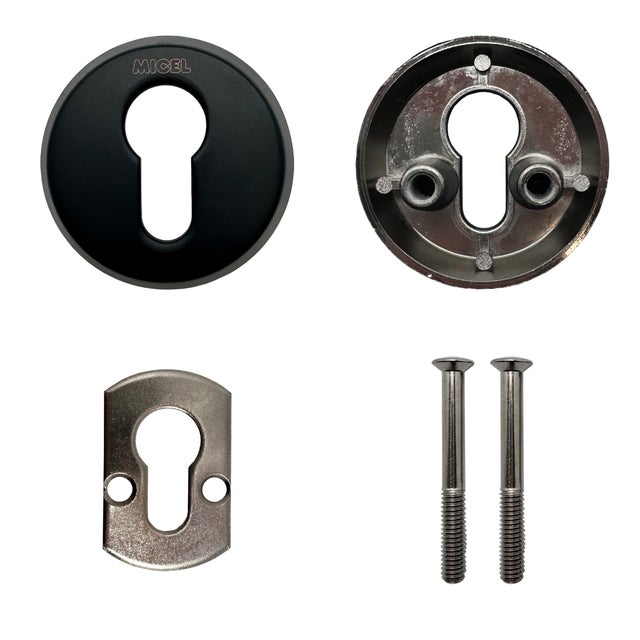 ESCUDO SEGURIDAD PERA 60MM ACABADO NEGRO