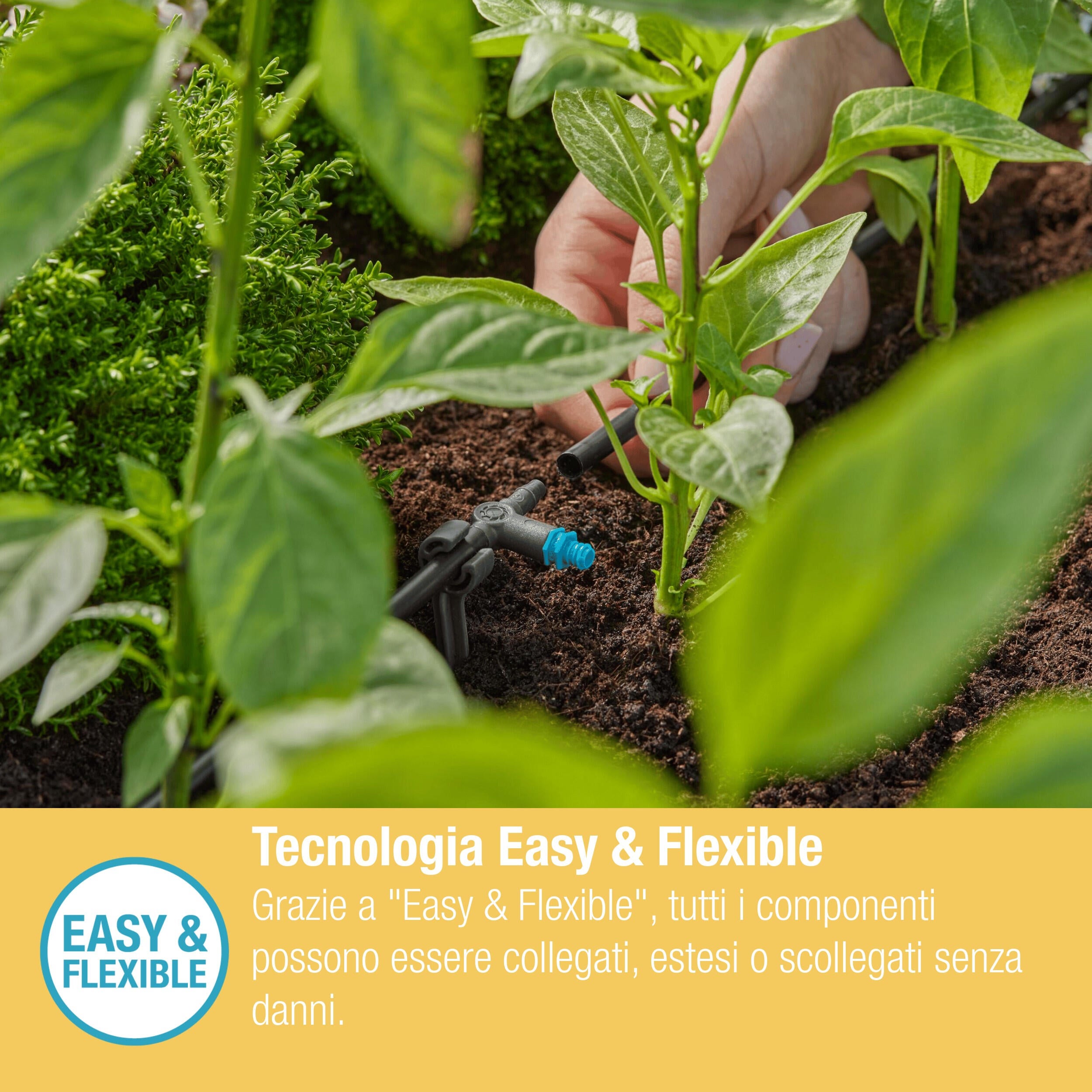 Gocciolatore in linea per superfici circolari in polipropilene GARDENA MicroDripSystem linea 2 l/h 2 l/h - 8