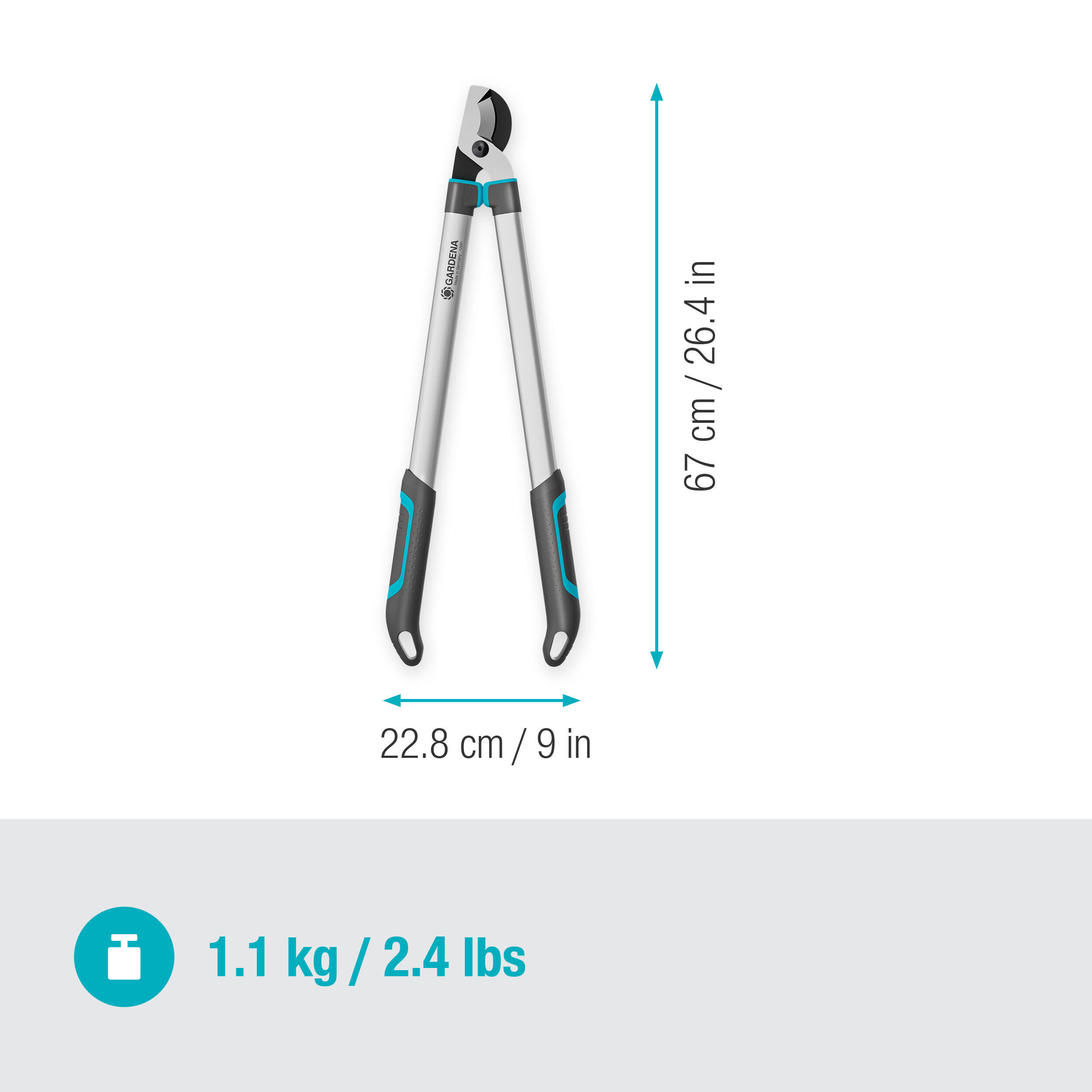 Coupe-branches acier inoxydable GARDENA 12031-20, Diam.45 mm - 3