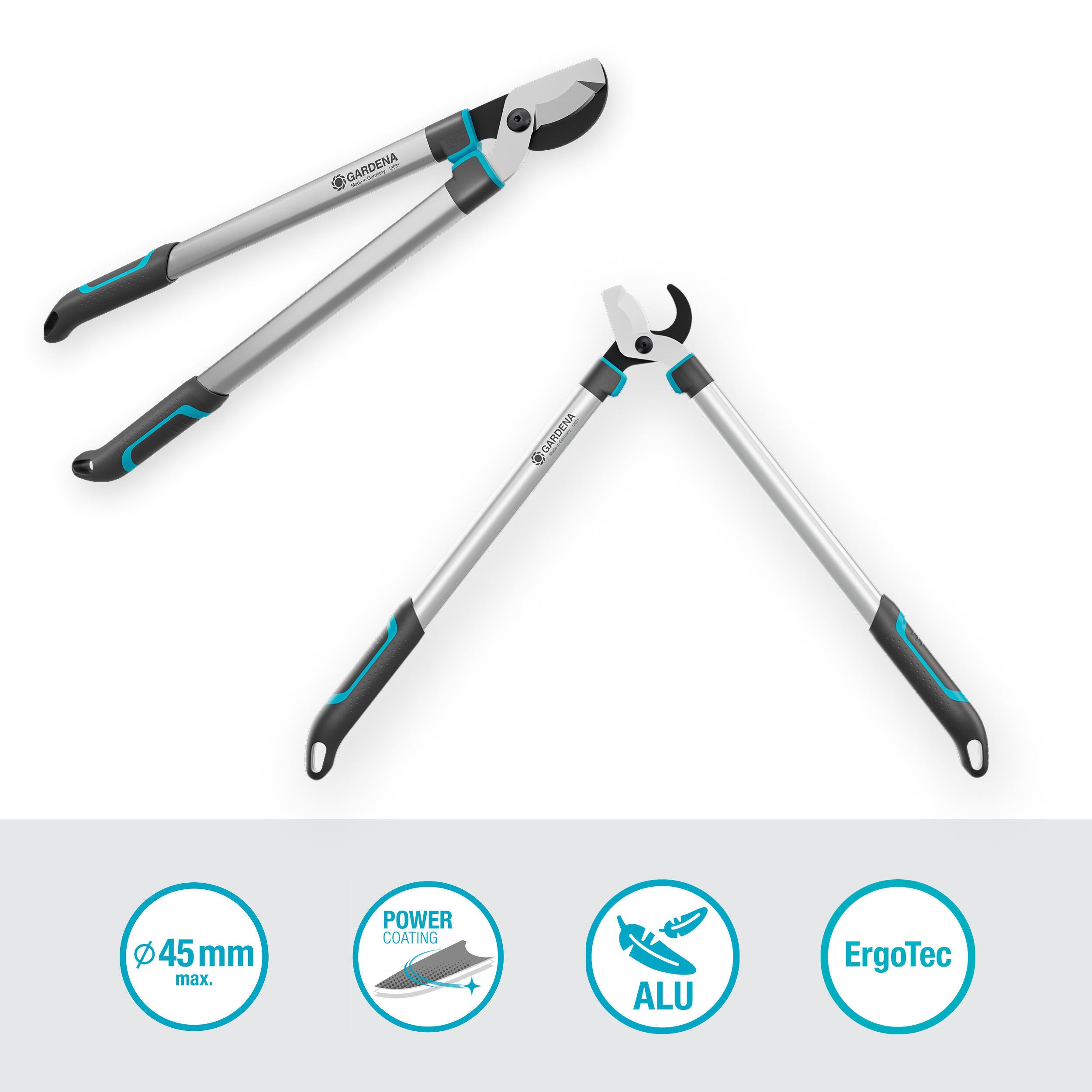 Coupe-branches acier inoxydable GARDENA 12031-20, Diam.45 mm - 2