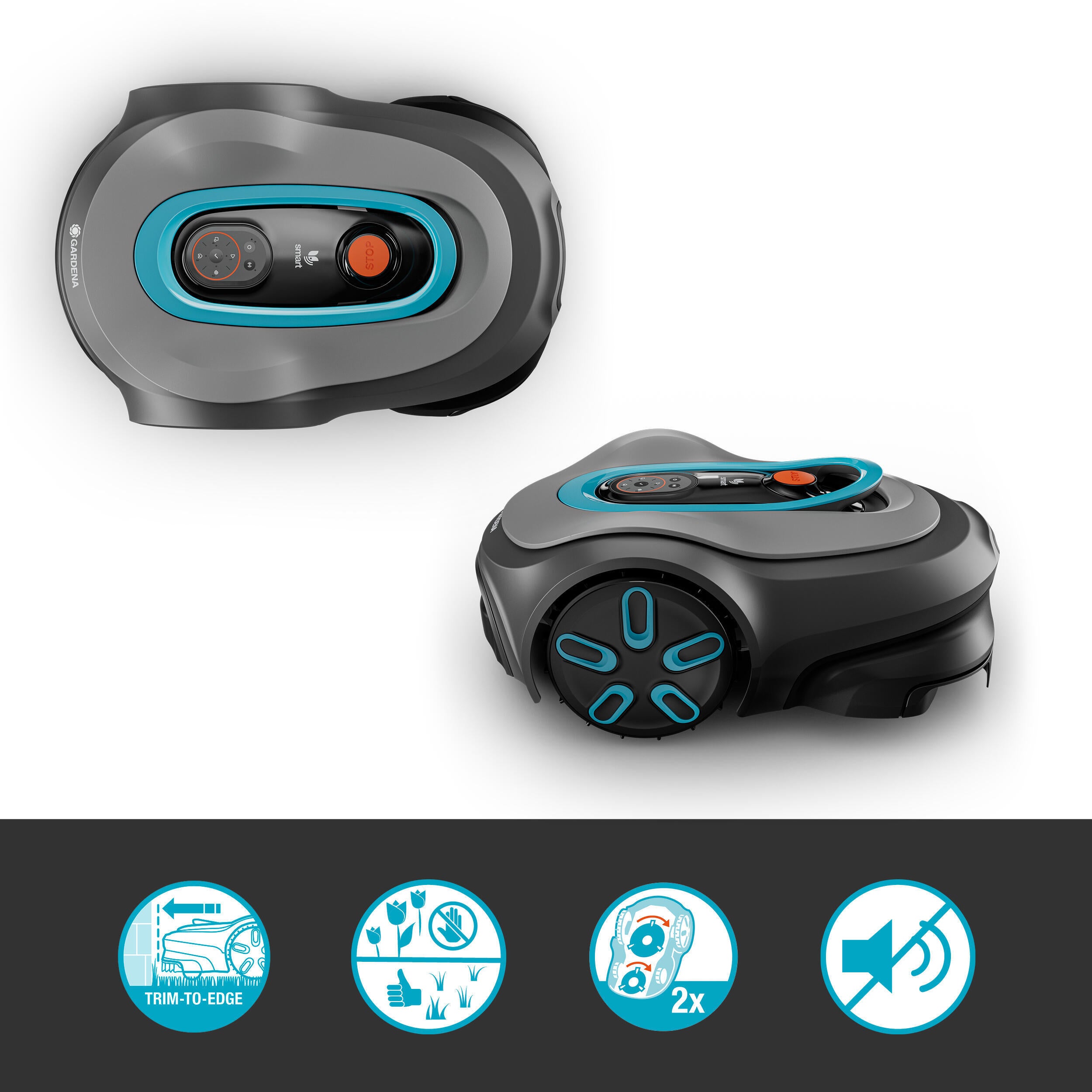 Robot tondeuse GARDENA SMART SILENO MAX 800M2 19901-26 - 2