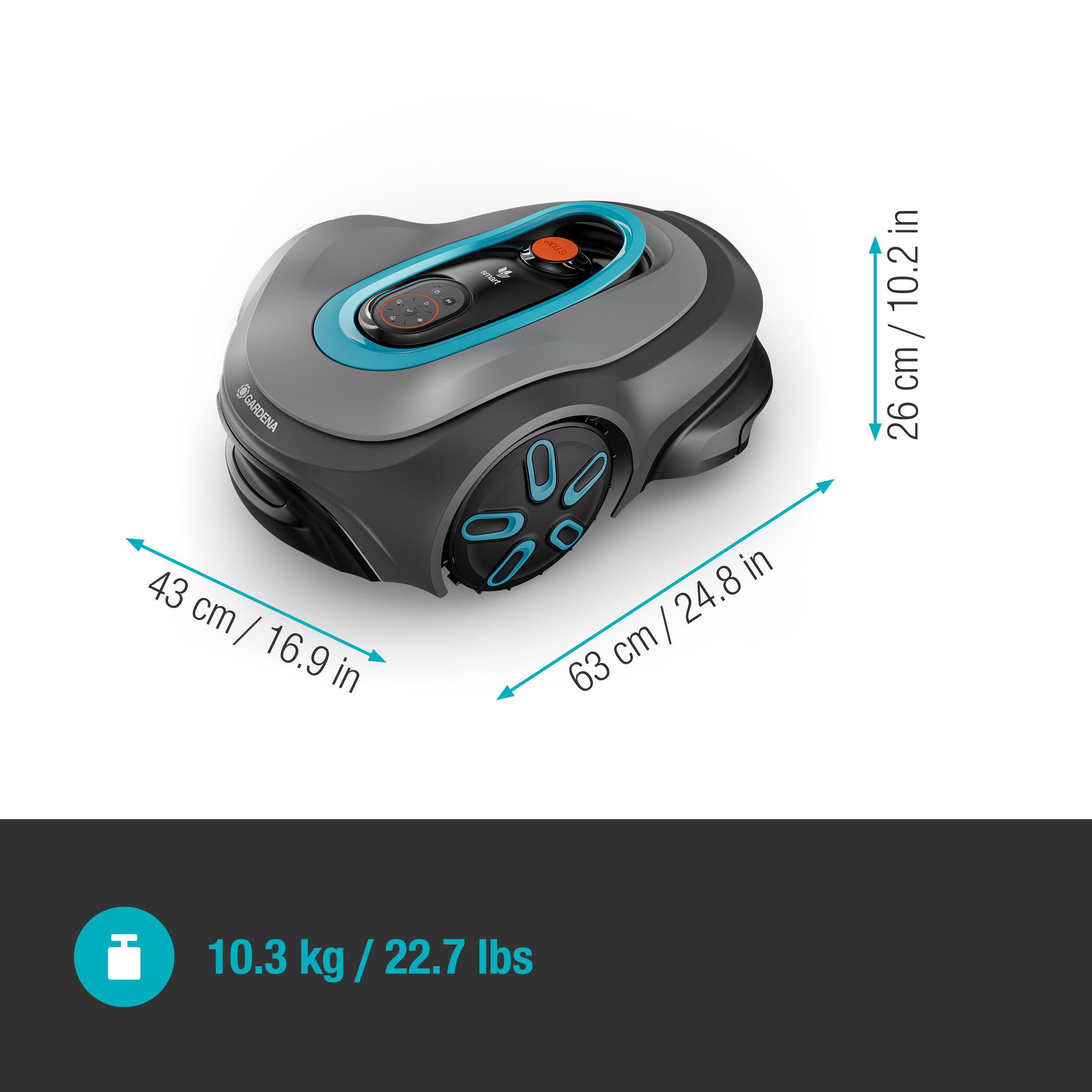 Robot tondeuse GARDENA SMART SILENO MAX 800M2 19901-26 - 3