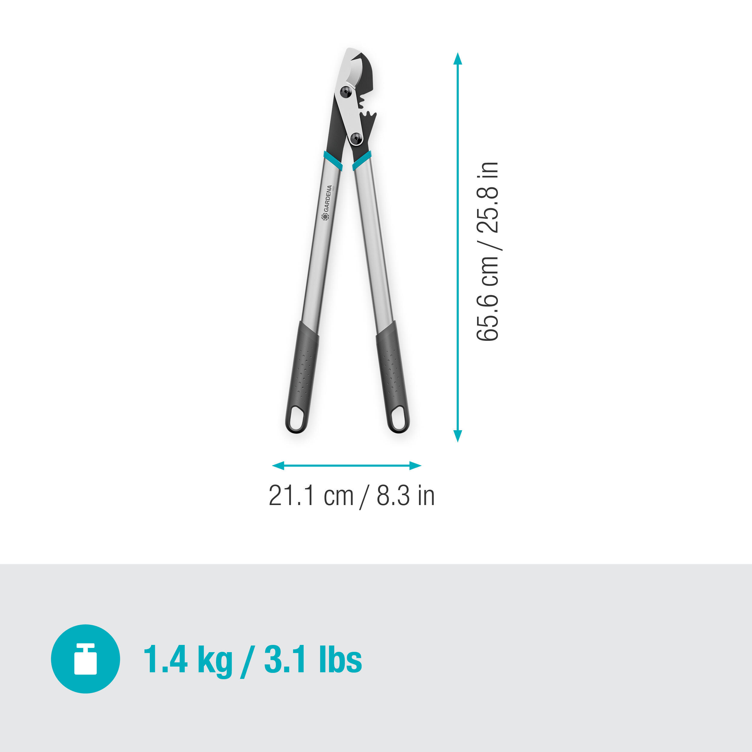 Coupe-branches acier inoxydable GARDENA 12021-20, Diam.42 mm - 3