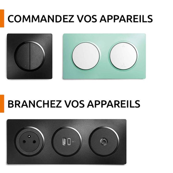 DEBFLEX Meccanico Presa 2P+T: Placca In Alluminio Con Supporto Metallo, Design Moderno