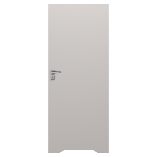 Drzwi wewnętrzne bezprzylgowe łazienkowe pełne Vector T 80 prawe z podcięciem wentylacyjnym Kaszmir/Cashmere Porta