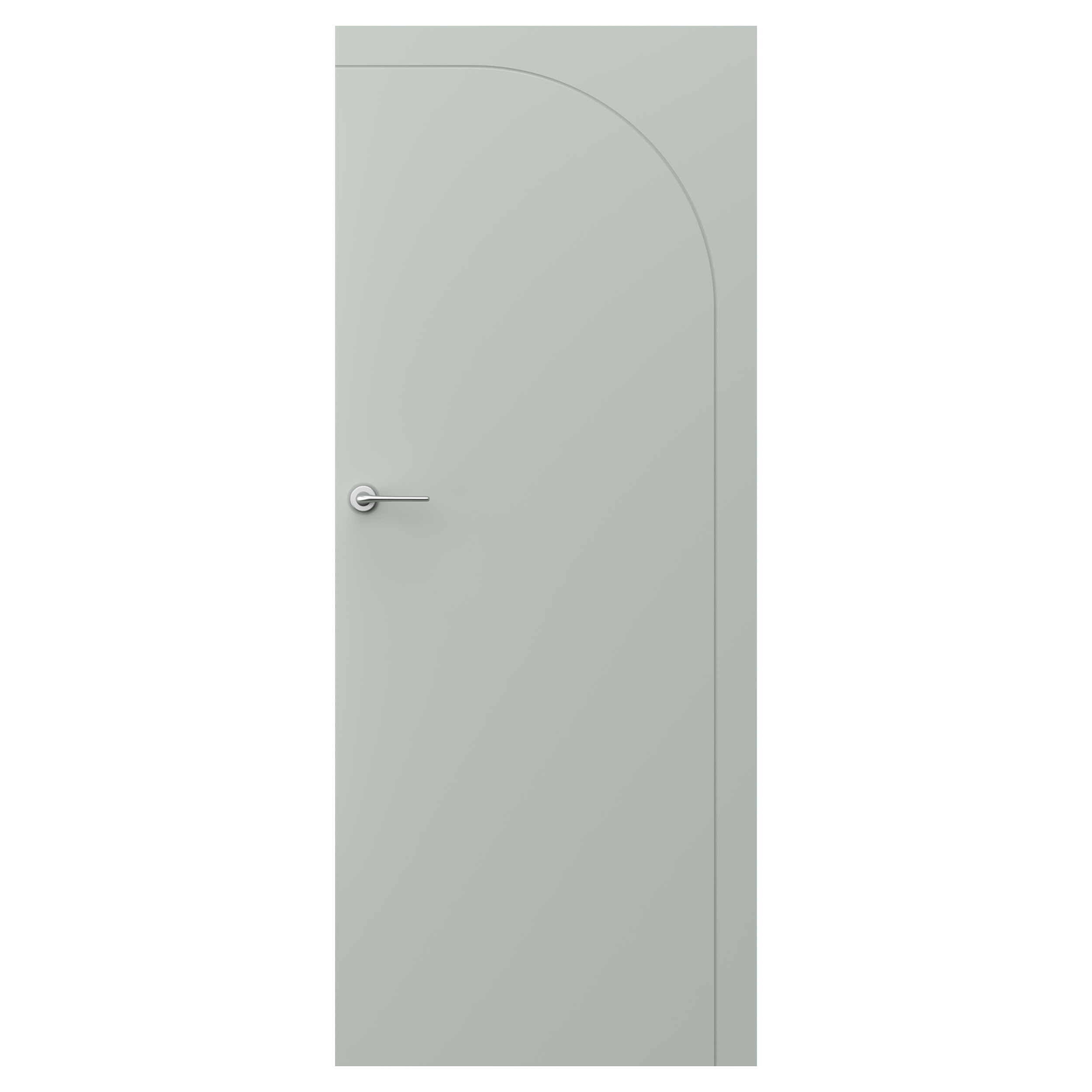 Drzwi wewnętrzne bezprzylgowe pokojowe pełne Art Deco 6 70 prawe szałwia Porta