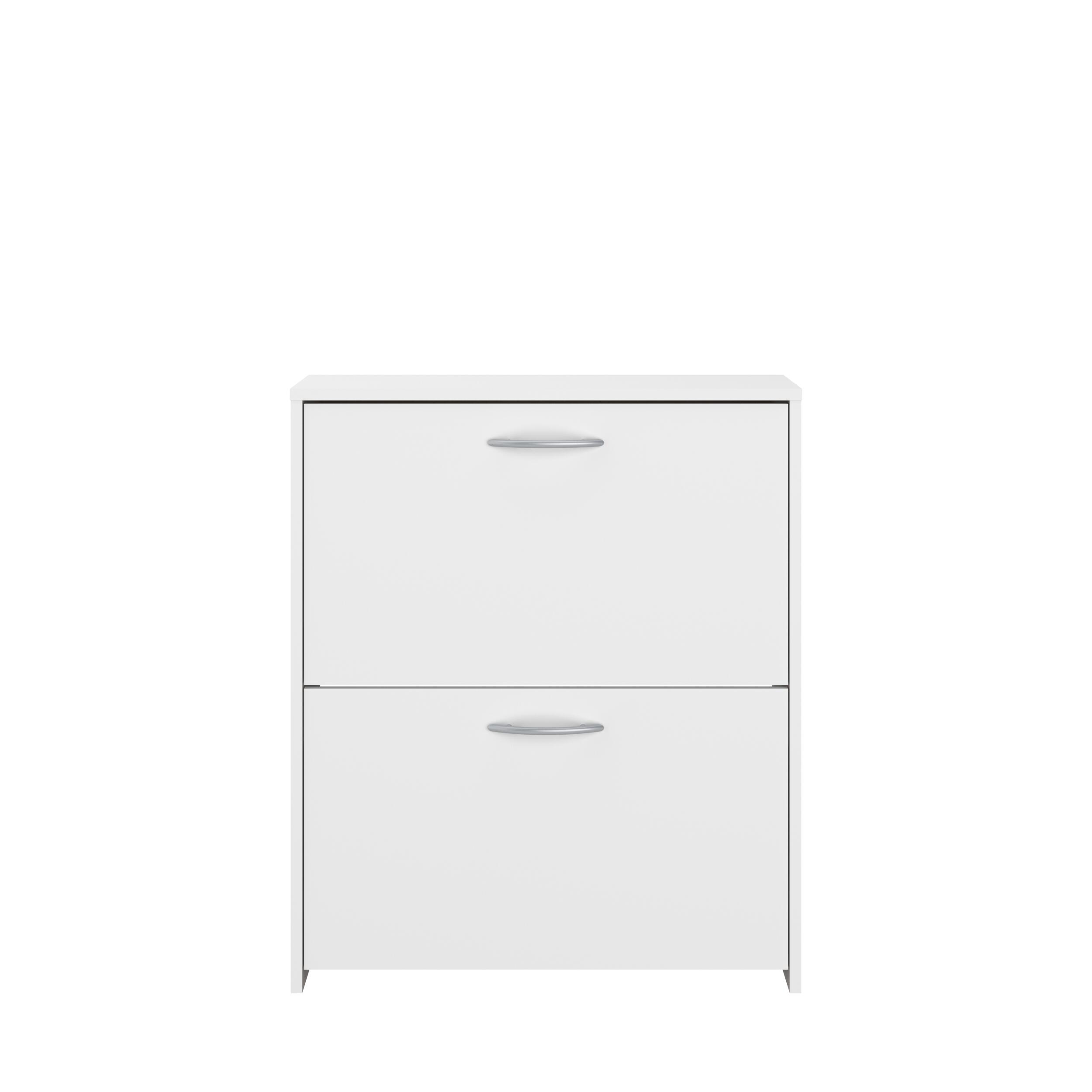 Meuble à chaussures blanc 12 paires H.78.5 x l.66.5 x P.25.5 cm - 3