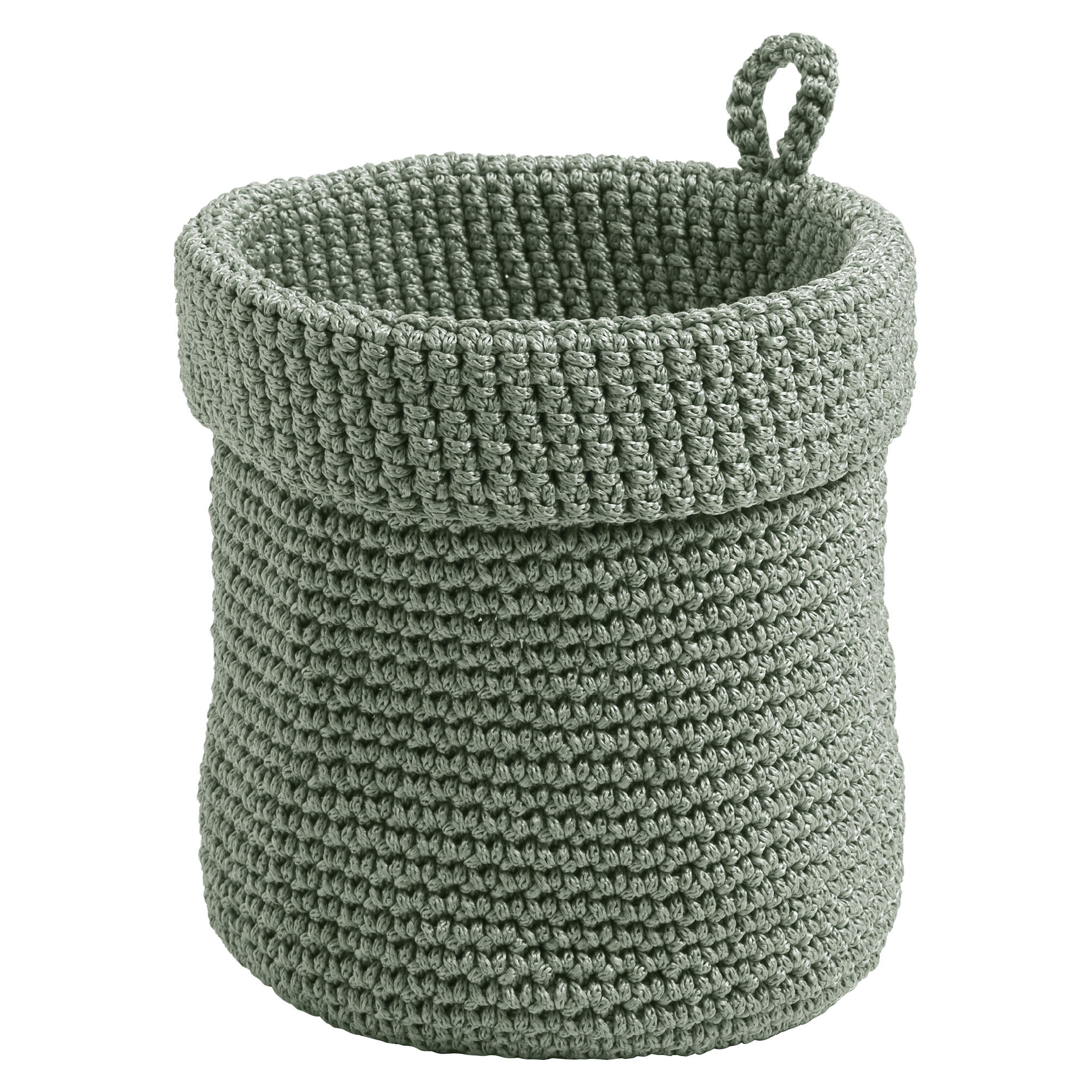 Cesta de polipropileno verde 14x14x16cm