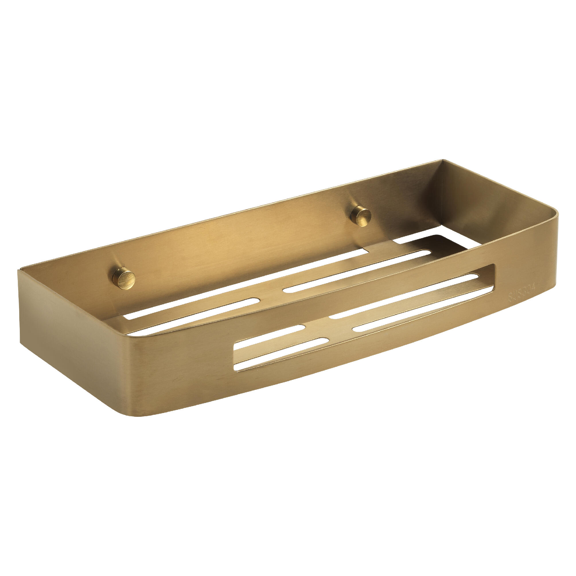 Organizador de ducha nerva amarillo / dorado 30x4.5x12.8 cm