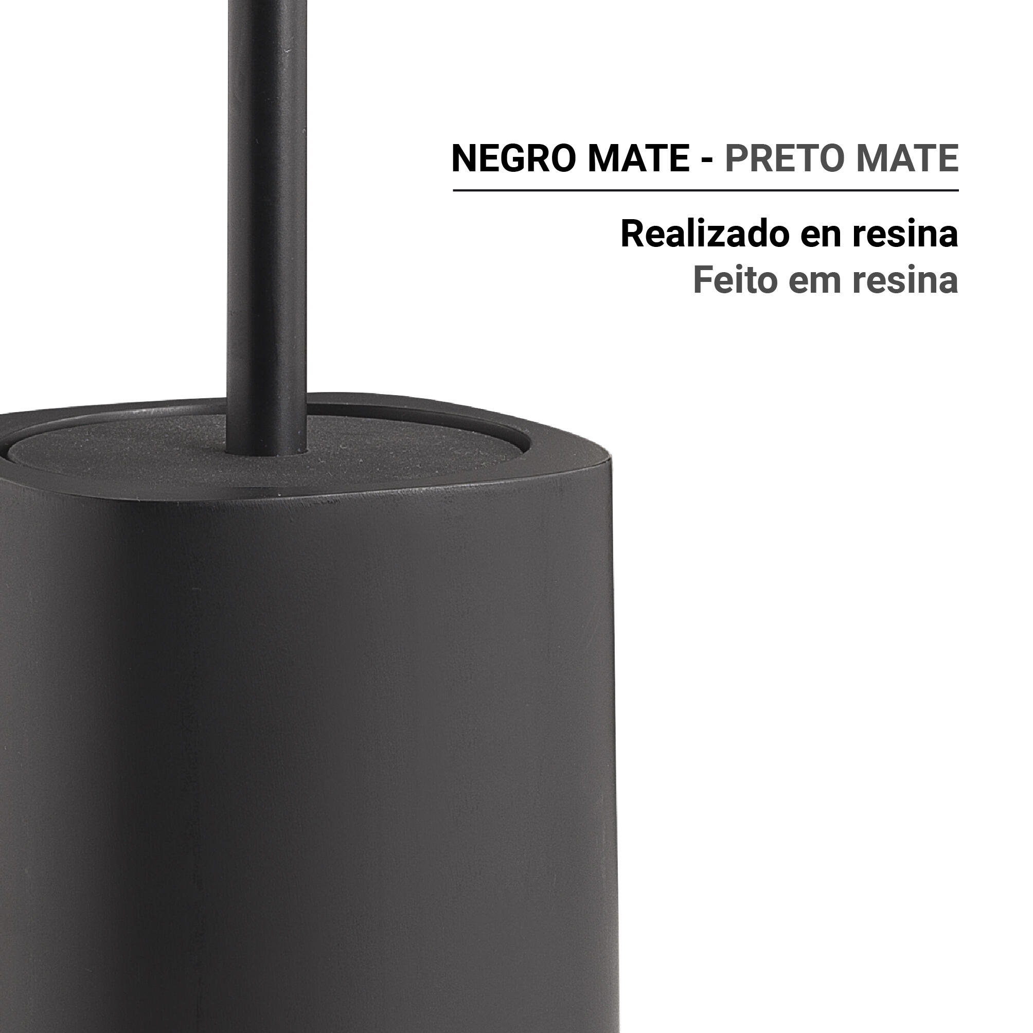 Escobillero Ylenia negro mate - 4
