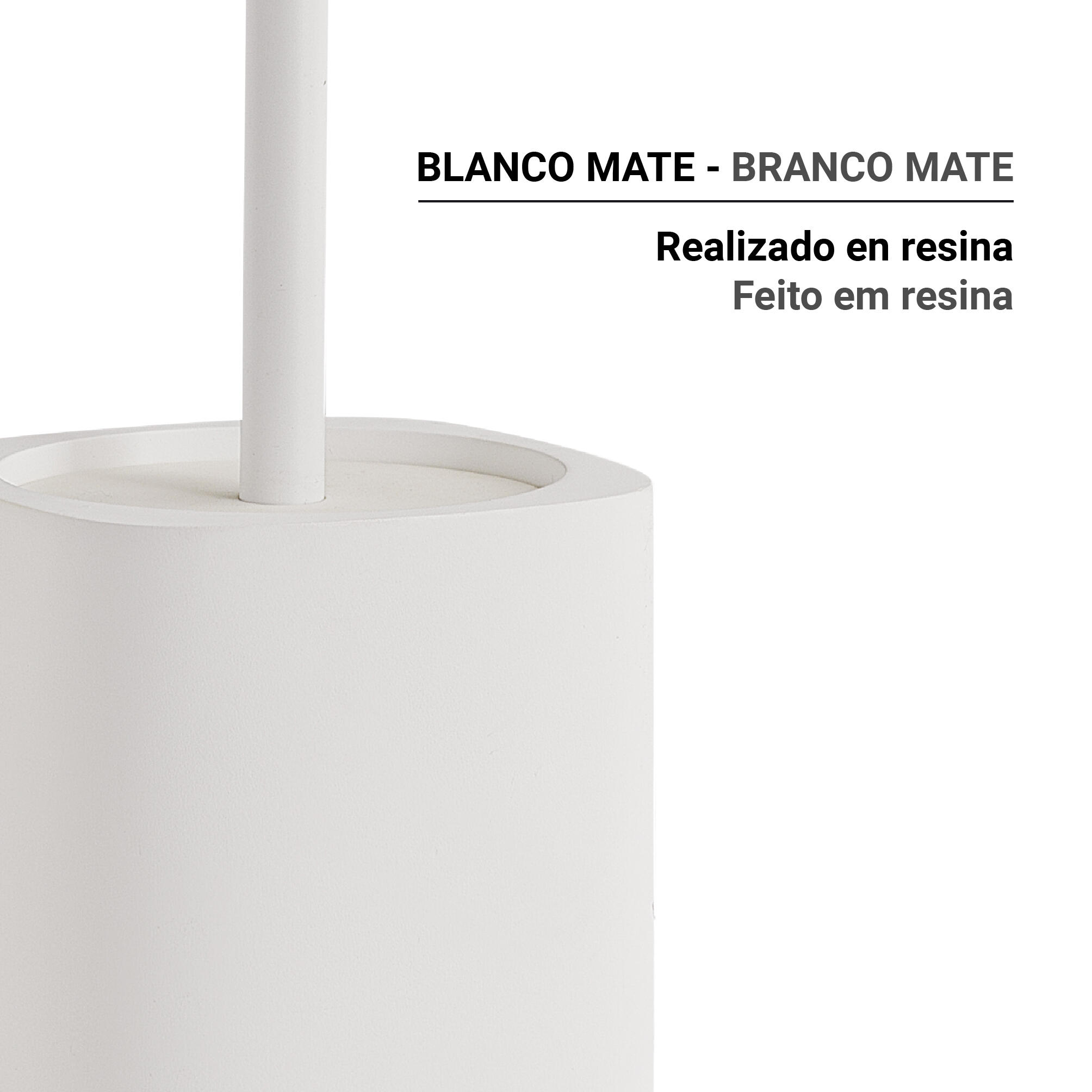 Escobillero Ylenia blanco mate - 5