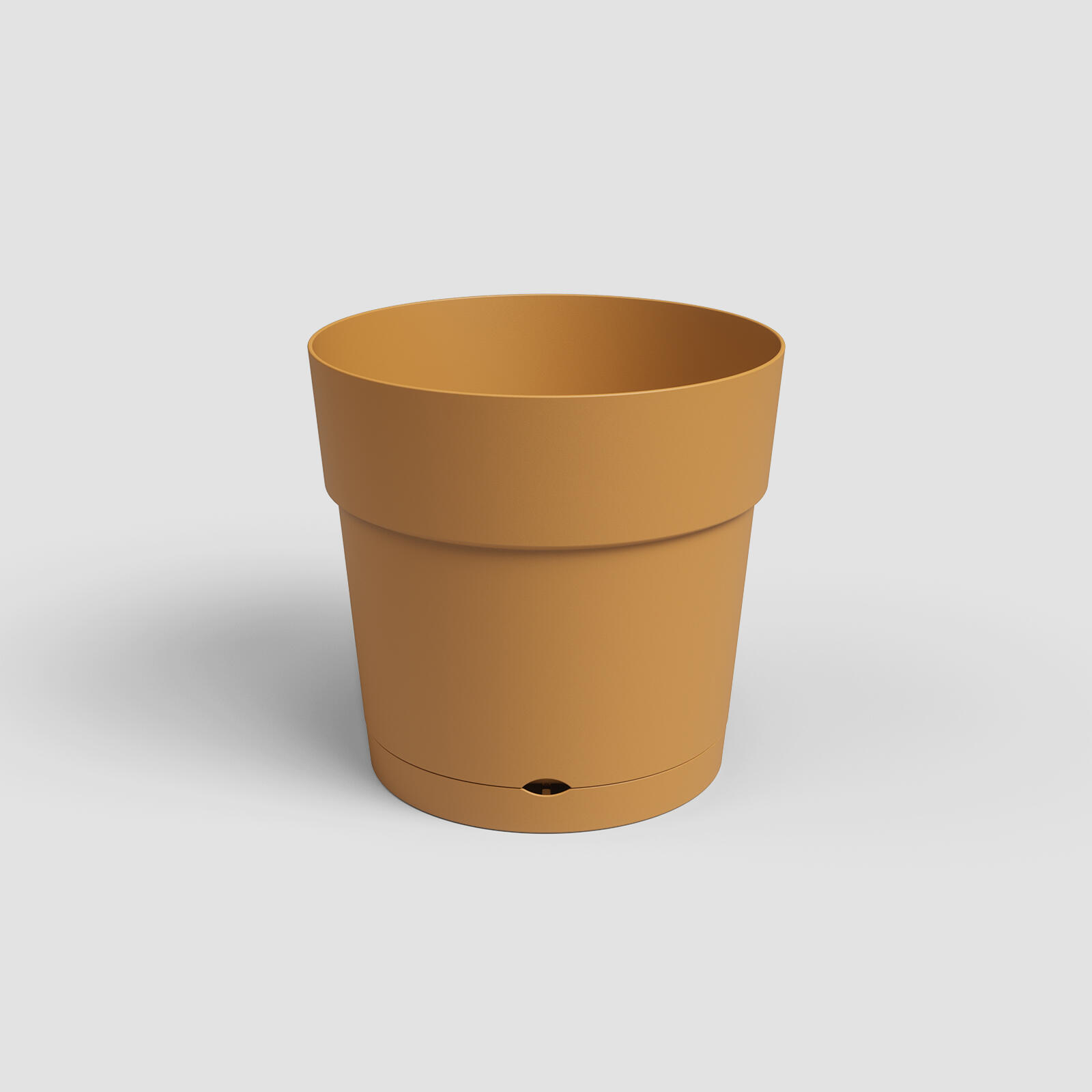 Vaso 20 cm amarelo mel Capri - 2