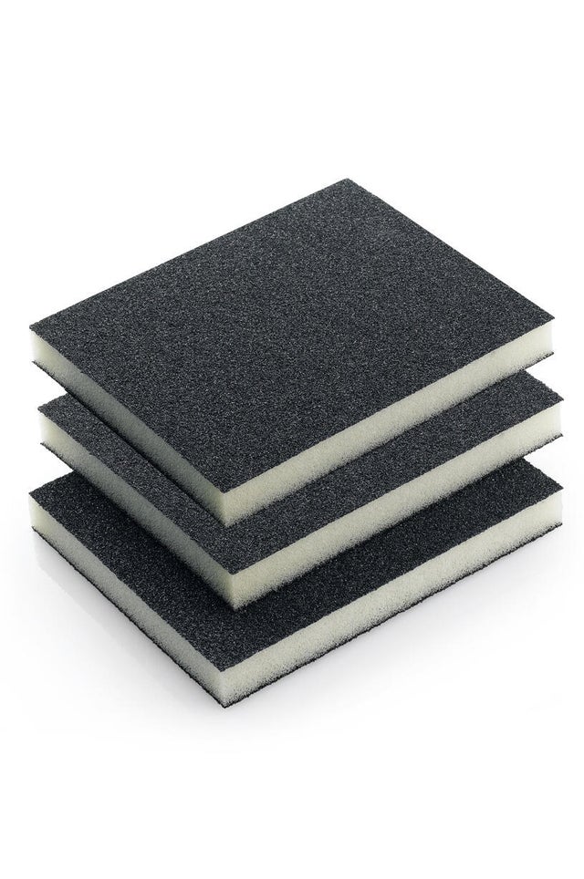 3 ESPONJAS LIXA GRÃO FINO 98X122X13XMM P240
