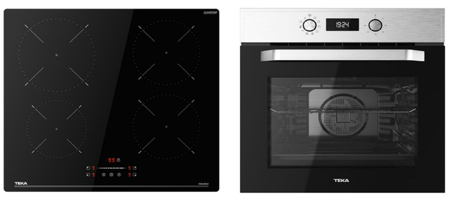 Pack placa de vitrocerâmica e forno multifunções Teka