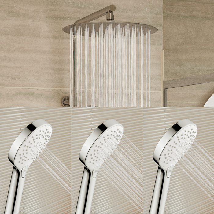 detalhe de jatos do conjunto de banheira ICONE 