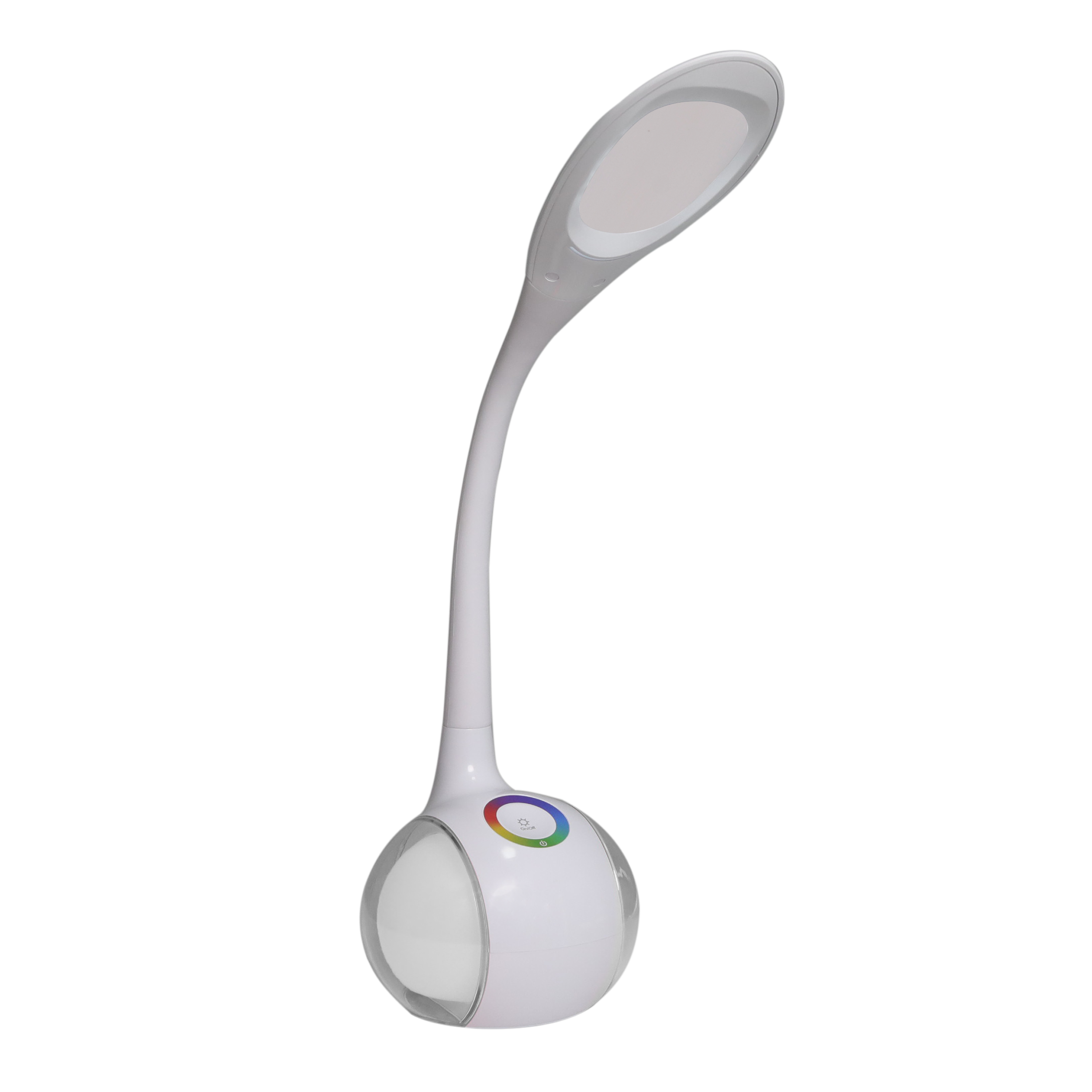 Lampka biurkowa Cosmo biała RGB LED Goldlux