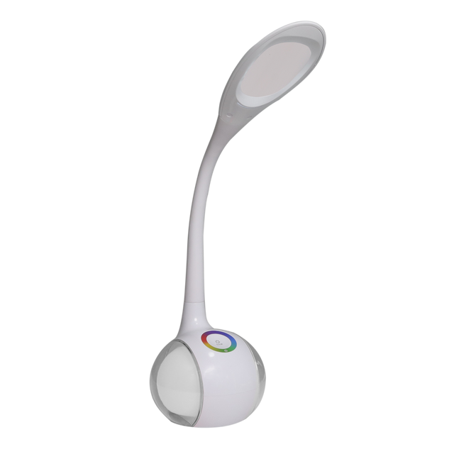 Lampka biurkowa Cosmo biała RGB LED Goldlux