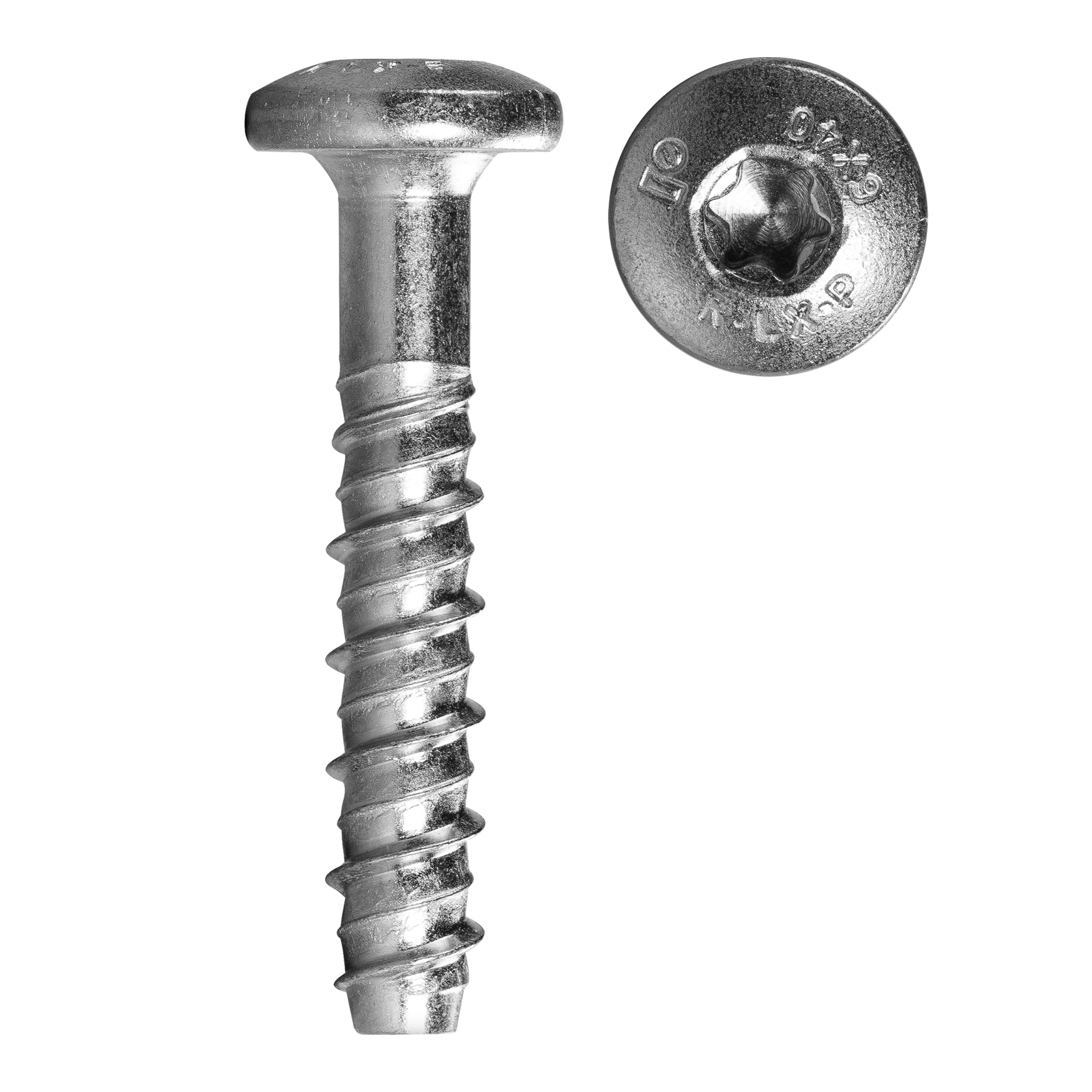 Wkręt do betonu M6 7.5x40 mm łeb grzybkowy soczewkowy Torx 10 sztuk