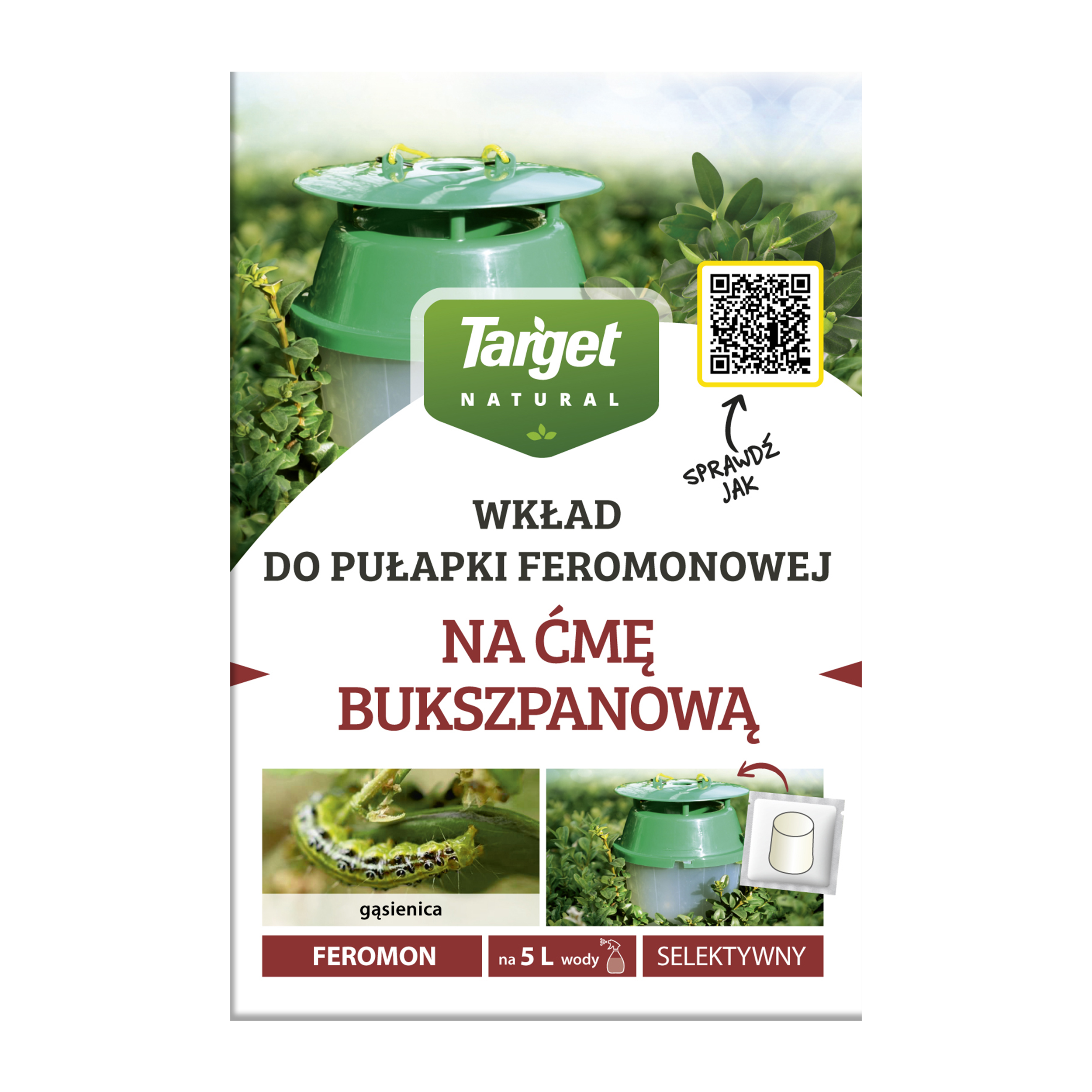 Wkład do pułapki fermonowej na ćmę bukszpanową 1szt. Target Natural