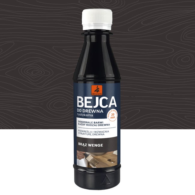 Bejca do drewna rustykalna 0,2 l brąz wenge Dragon