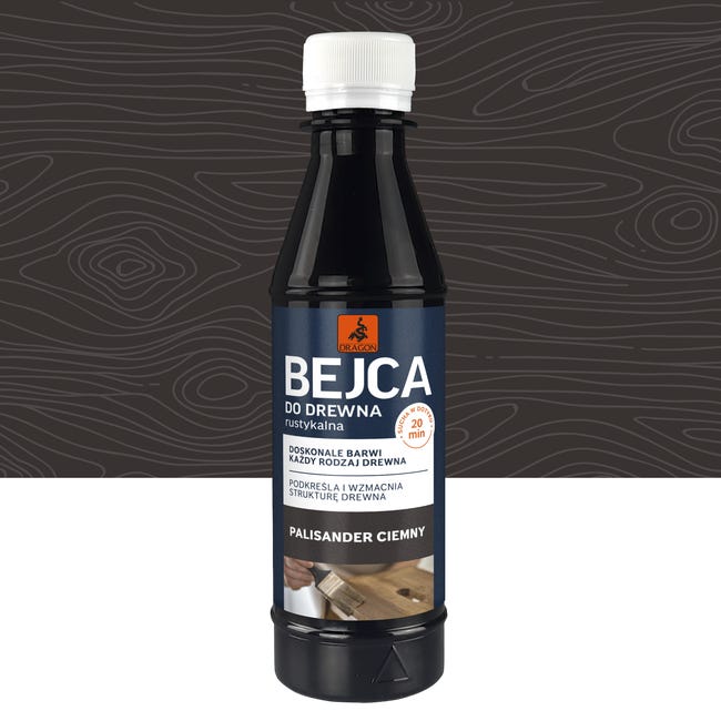 Bejca do drewna rustykalna 0,2 l palisander ciemny Dragon