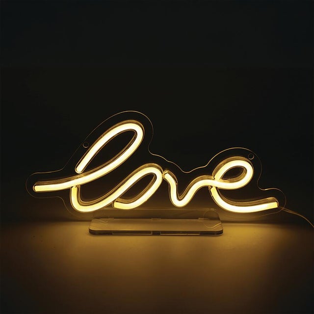 Néon LED, pvc blanc, Love, SEYNAVE