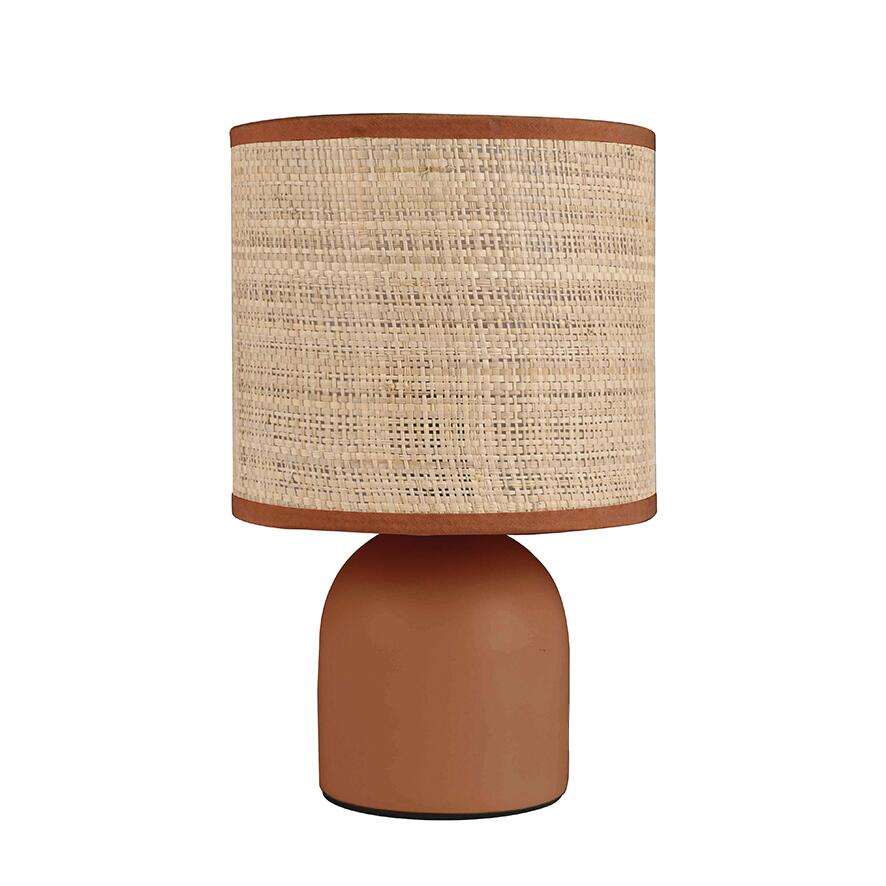 Lampe Oeko, céramique, terracotta, H.23 cm, E14 | Leroy Merlin