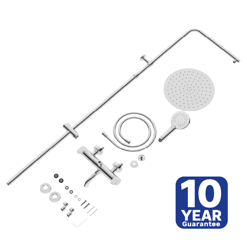 detalhe garantia conjunto de duche termostatico Icone banheira - 4