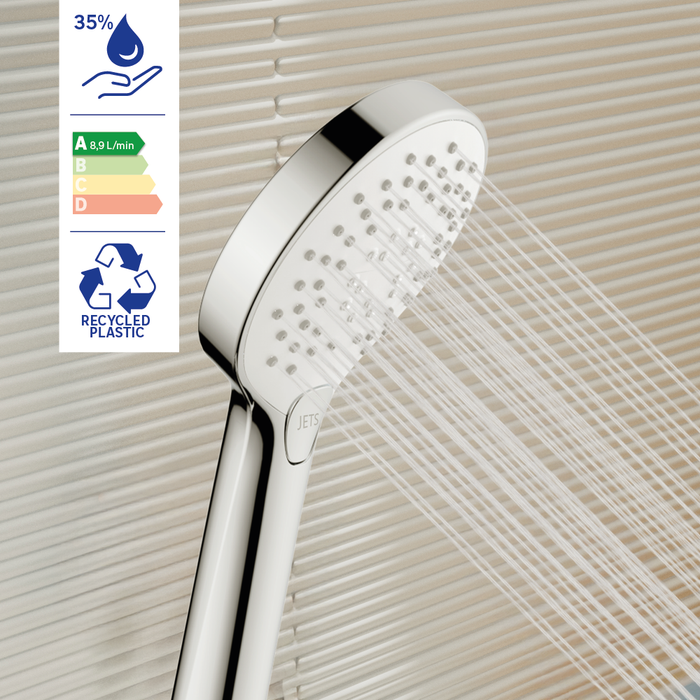 Icono de ducha ecológica visual Chrome Sensea