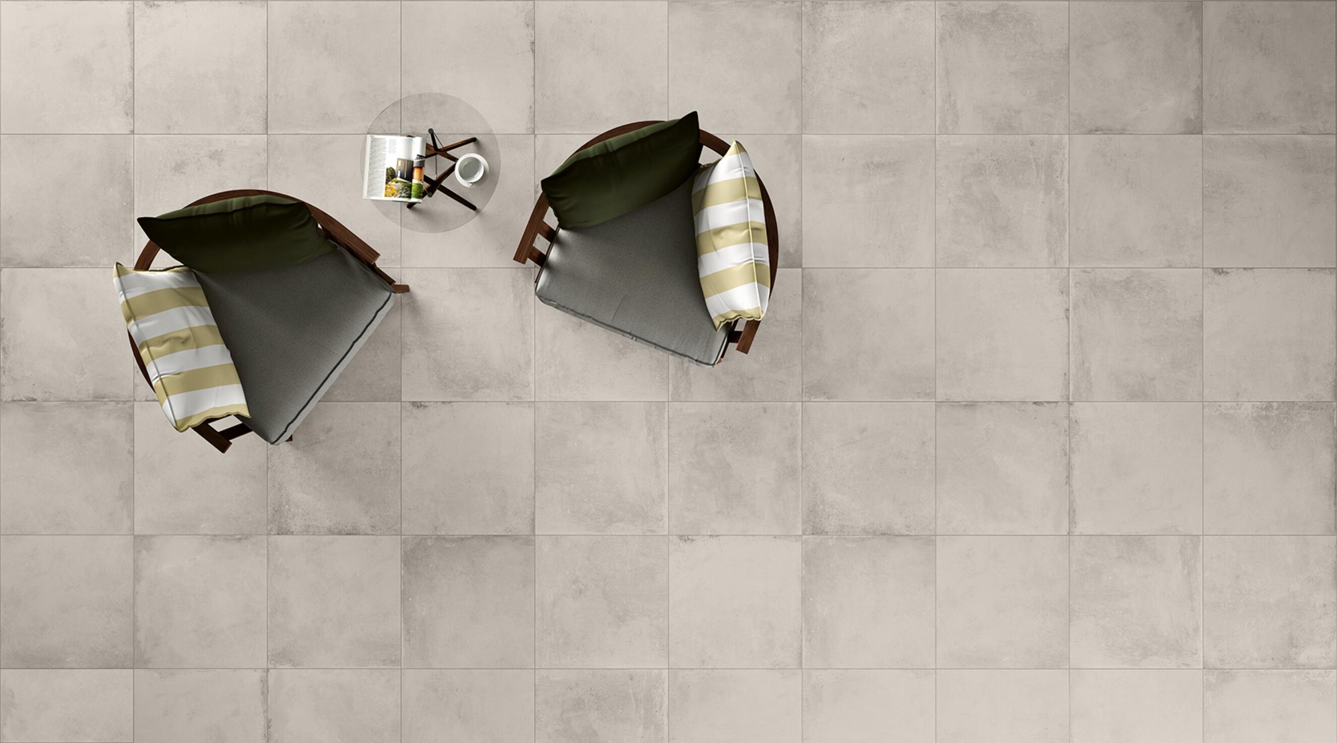 Suelo/azulejo porcelánico beton efecto cemento fog 60x60 cm c2