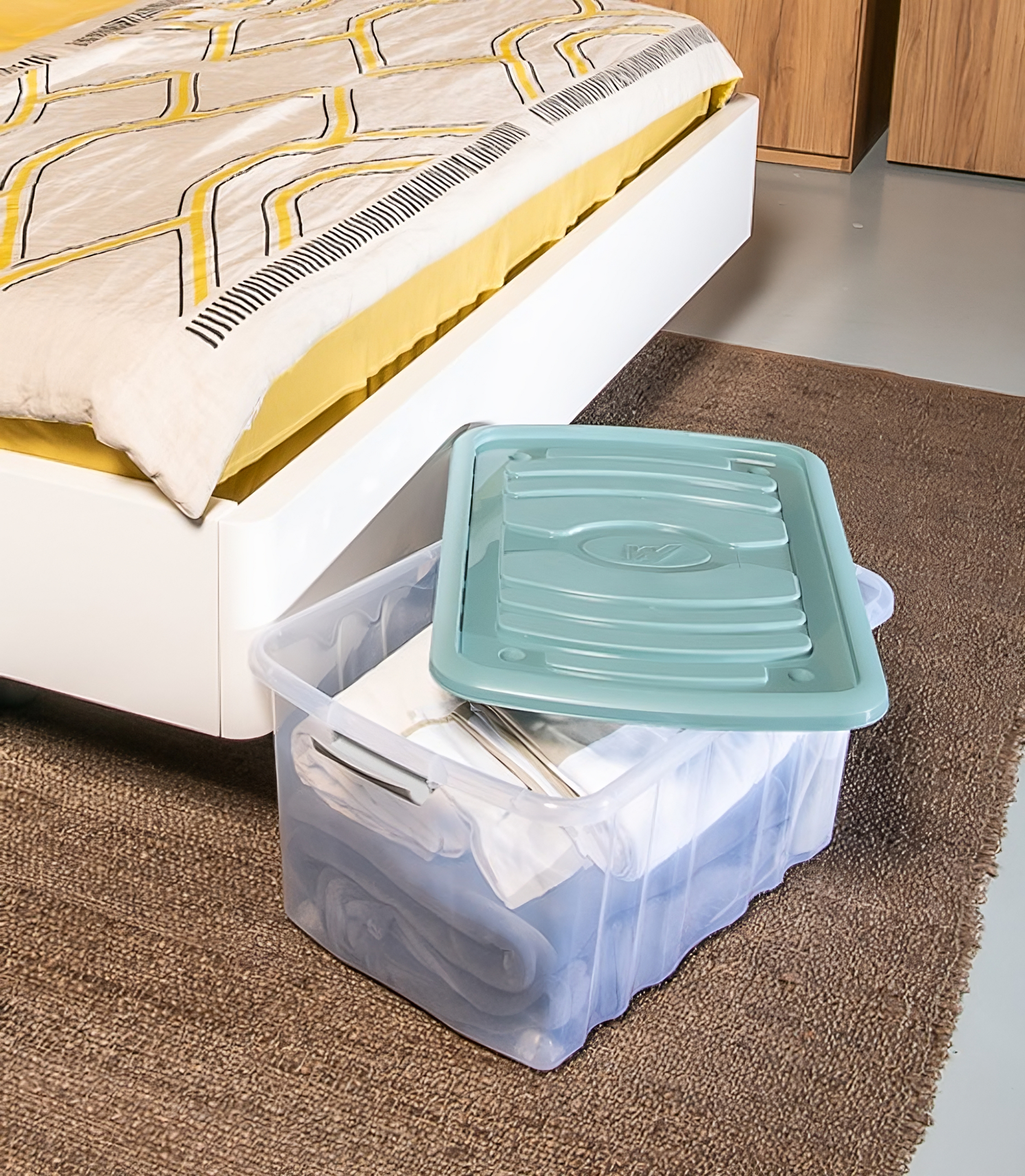 Contenitore Rollbox L 59 x H 30 x P 39 cm trasparente - 4