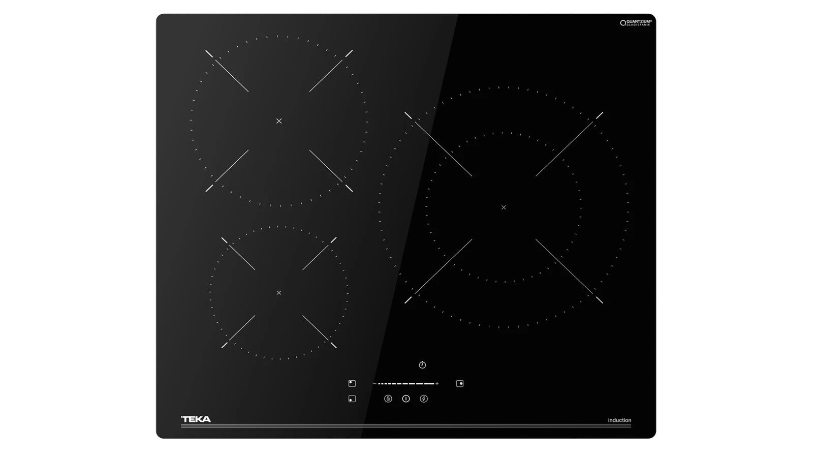 Placa de inducción TEKA IBC 63110 SSM BK con 3 zonas de cocción zona grande de 29cm 7400 W negro 60cm
 - 5