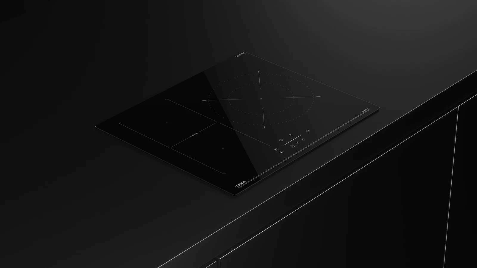 Placa de inducción TEKA IBF 63210 SSM BK con 3 zonas de cocción zona grande de 28cm y zona flex 7400 W negro 60cm - 6