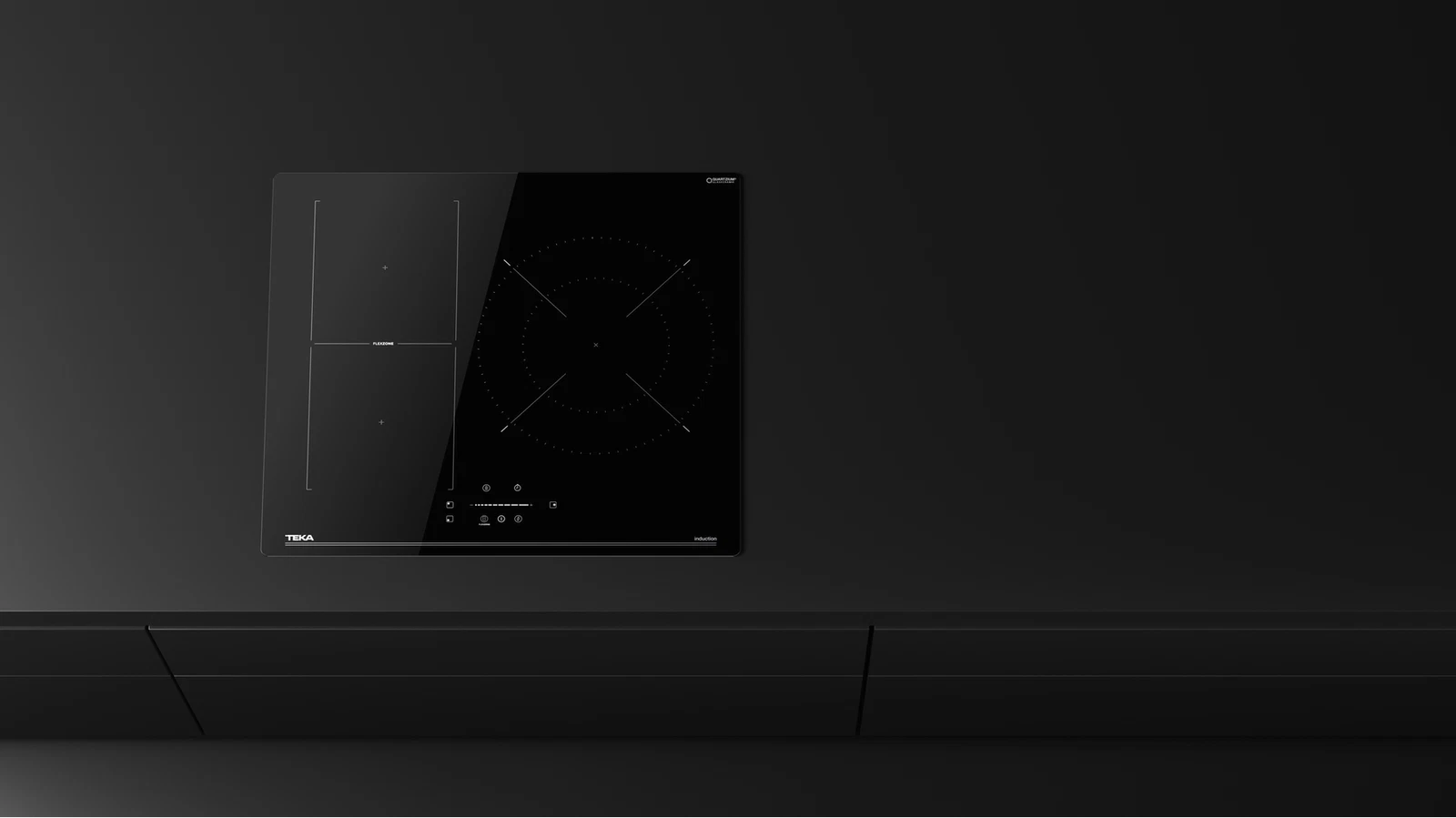 Placa de inducción TEKA IBF 63210 SSM BK con 3 zonas de cocción zona grande de 28cm y zona flex 7400 W negro 60cm - 7