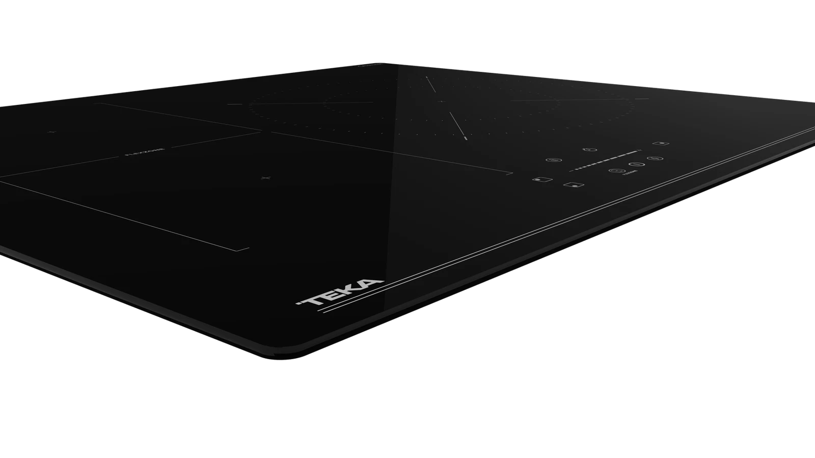 Placa de inducción TEKA IBF 63210 SSM BK con 3 zonas de cocción zona grande de 28cm y zona flex 7400 W negro 60cm - 5