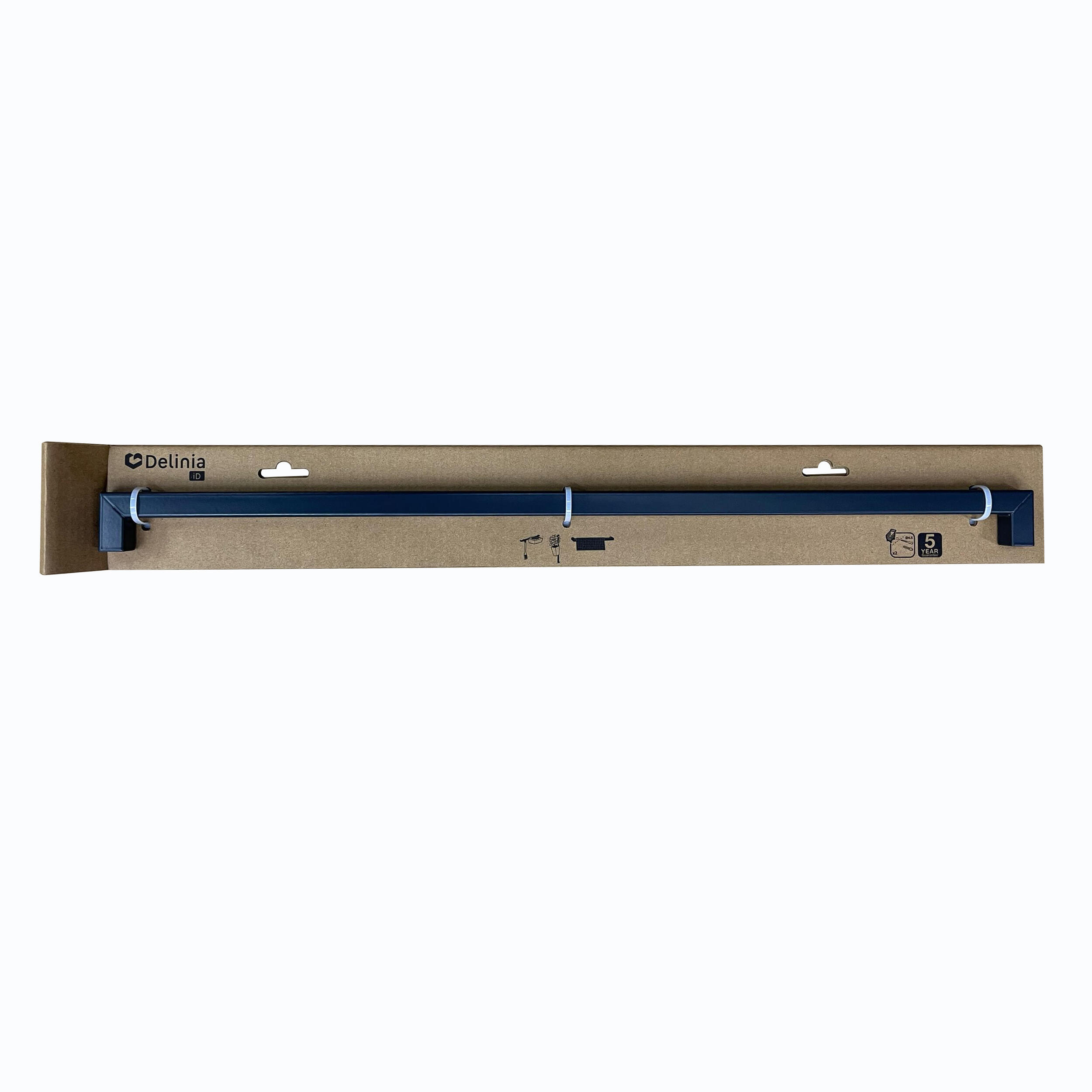 Barre de crédence en acier noir DELINIA l.60cm - 4