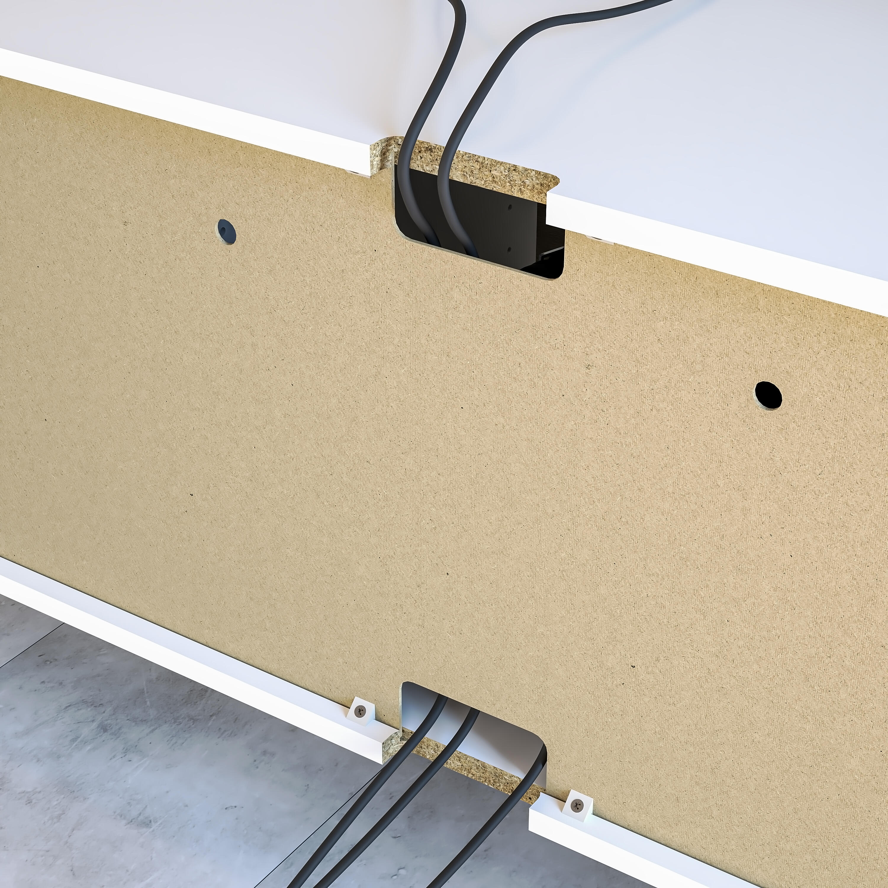 Meuble TV SPACEO Evo'M blanc H.38,4 x L.120,2 x P.38 cm - 4