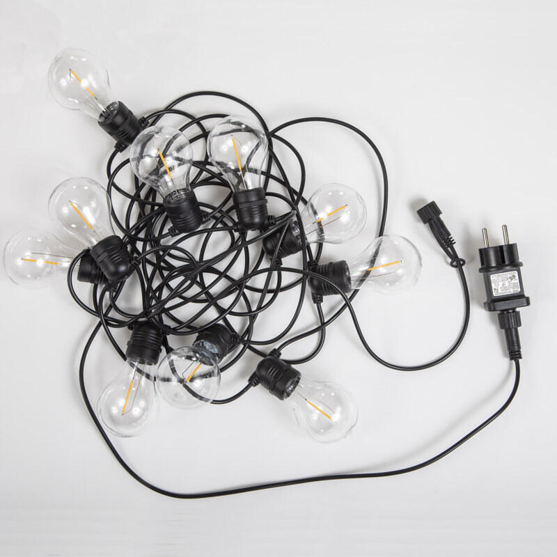 Grinalda exterior Allegra IP44 8m 10 luzes preto New Garden - 2