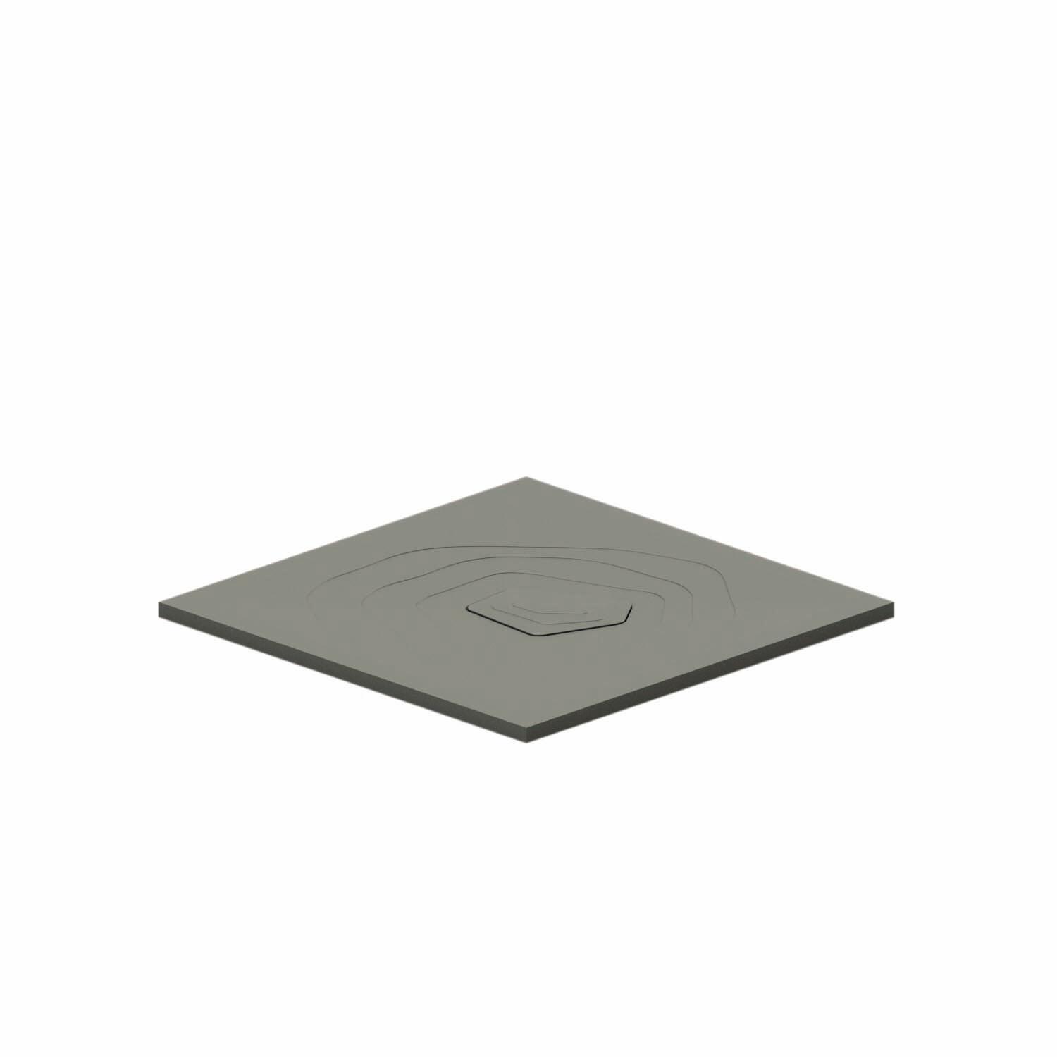 Plato de ducha bahía 90x90 cm gris oscuro