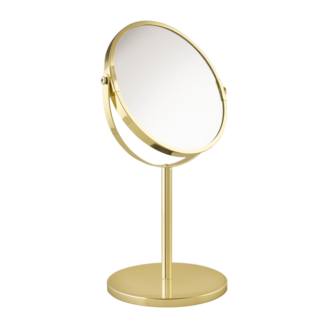 Lusterko kosmetyczne powiększające stojące złote Awd Interior