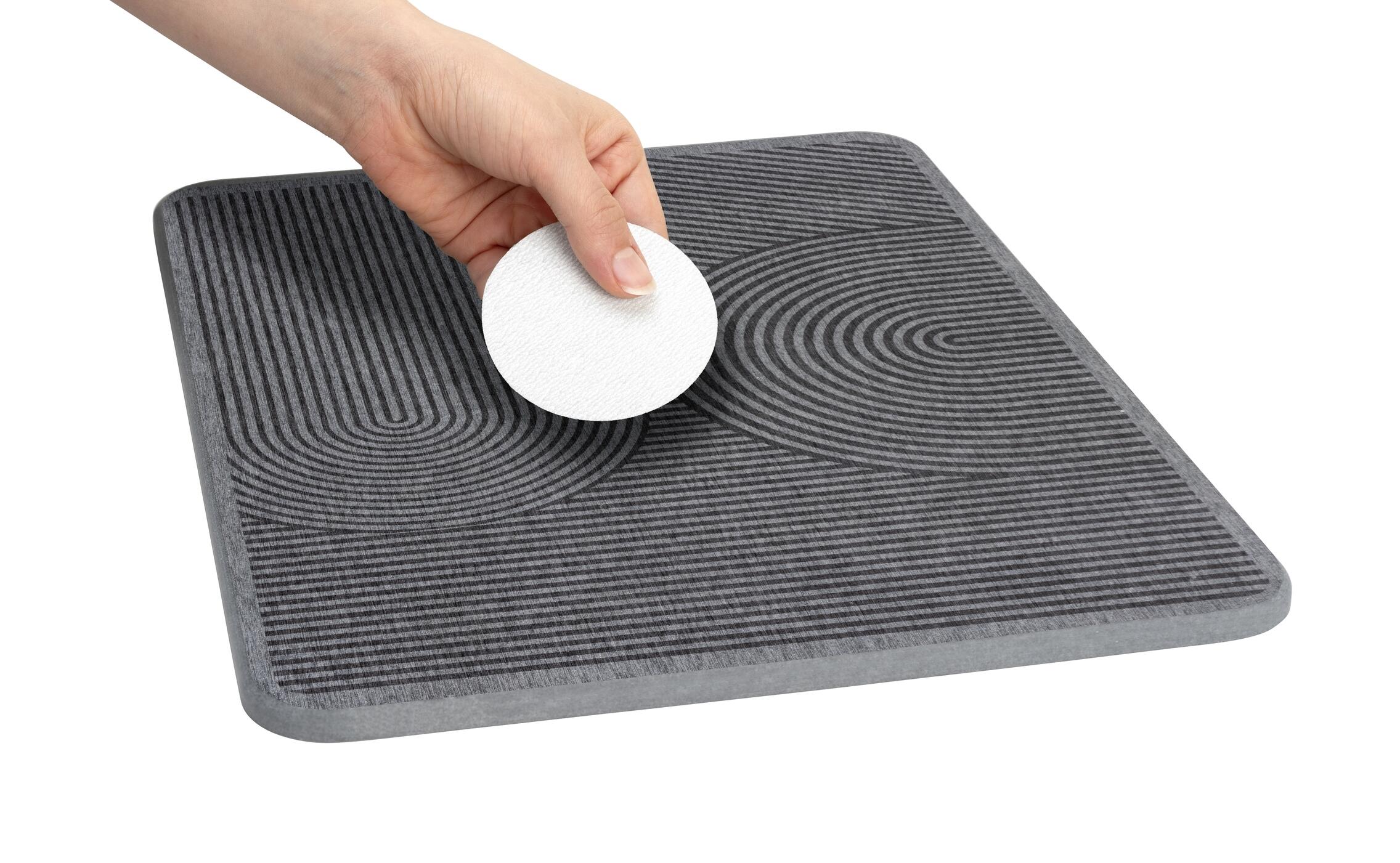 Tapete escorredor de louça 40x30 cm cinzento Wenko Damon - 11