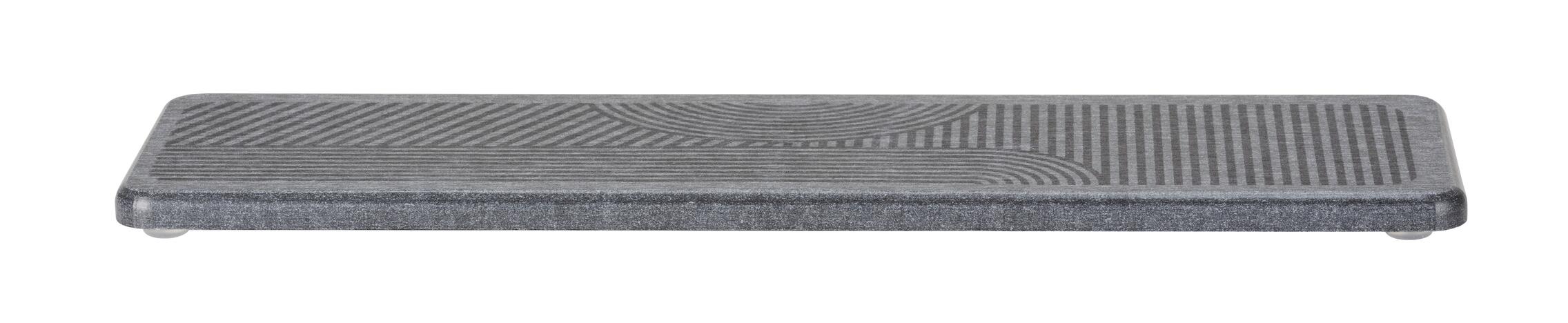 Tapete escorredor de louça 8x30 cm cinzento Wenko Damon - 30