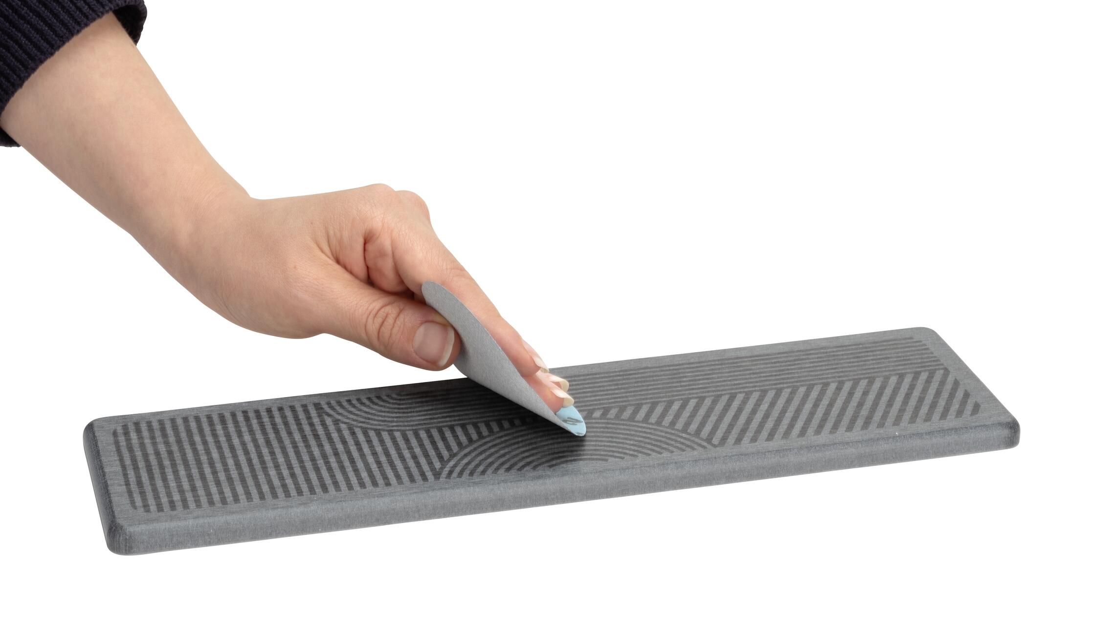 Tapete escorredor de louça 8x30 cm cinzento Wenko Damon - 22