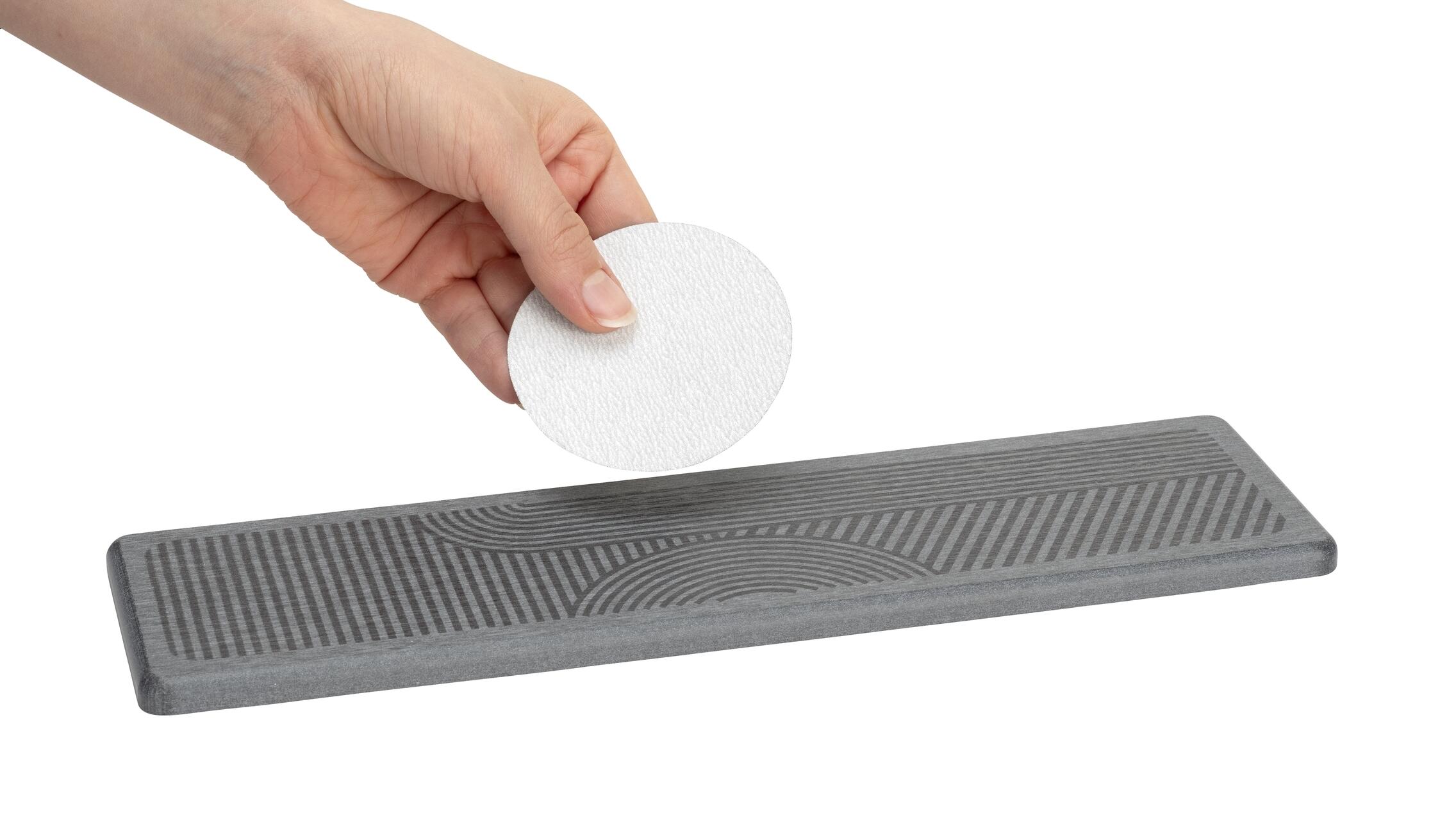 Tapete escorredor de louça 8x30 cm cinzento Wenko Damon - 21