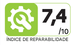 Índice de reparabilidade: 7.4 de 10