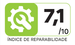 Índice de reparabilidade: 7.1 de 10