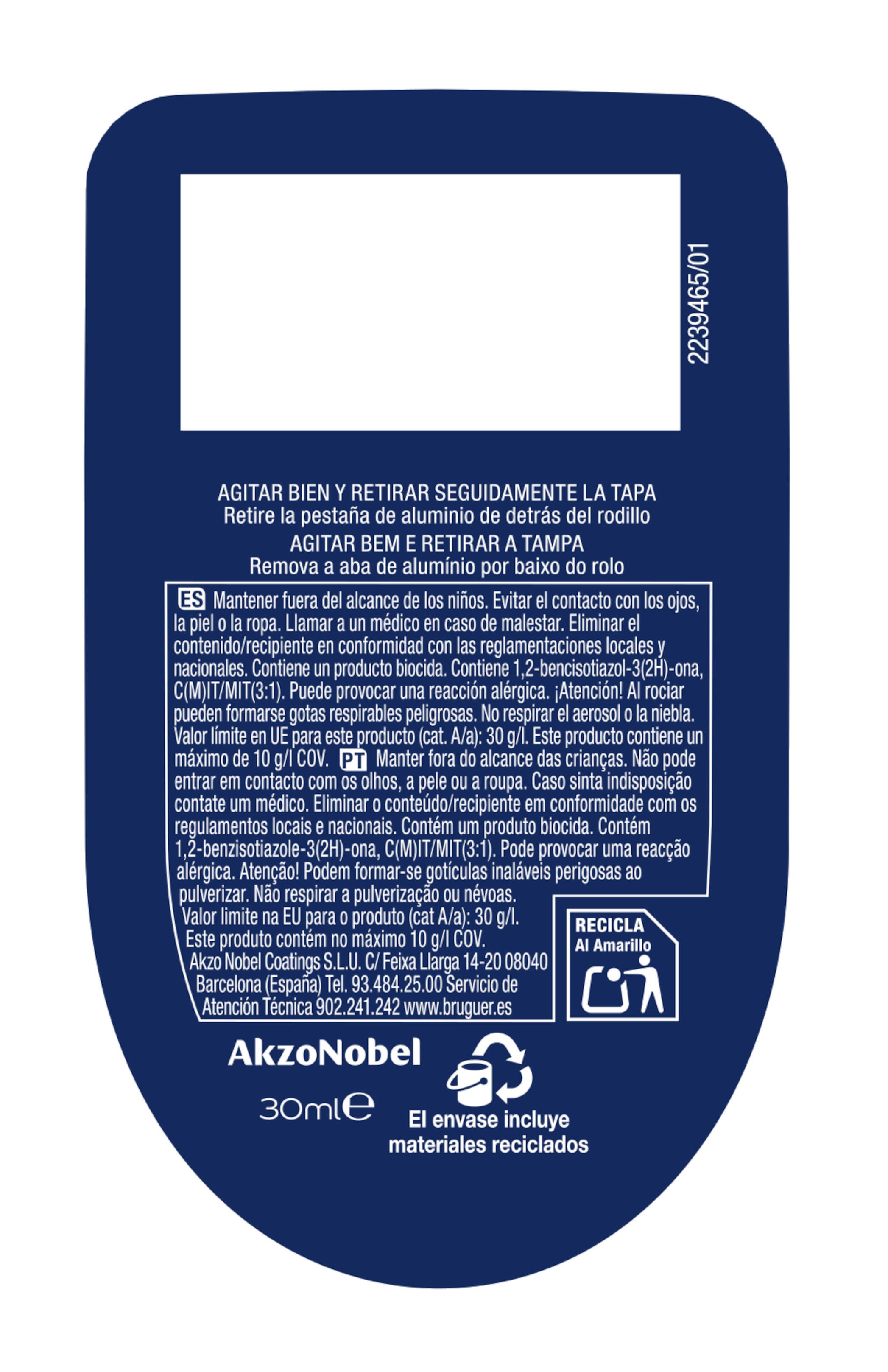 Tester de pintura AMBIANCE CERAMIC BRUGUER color marrón arena mate profundo 30ml para paredes y techos - 8