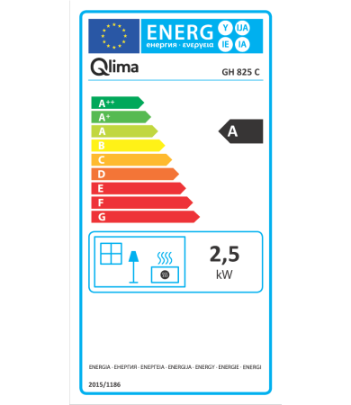Estufa de gas QLIMA GH 825 C de 2,5 kw - 4